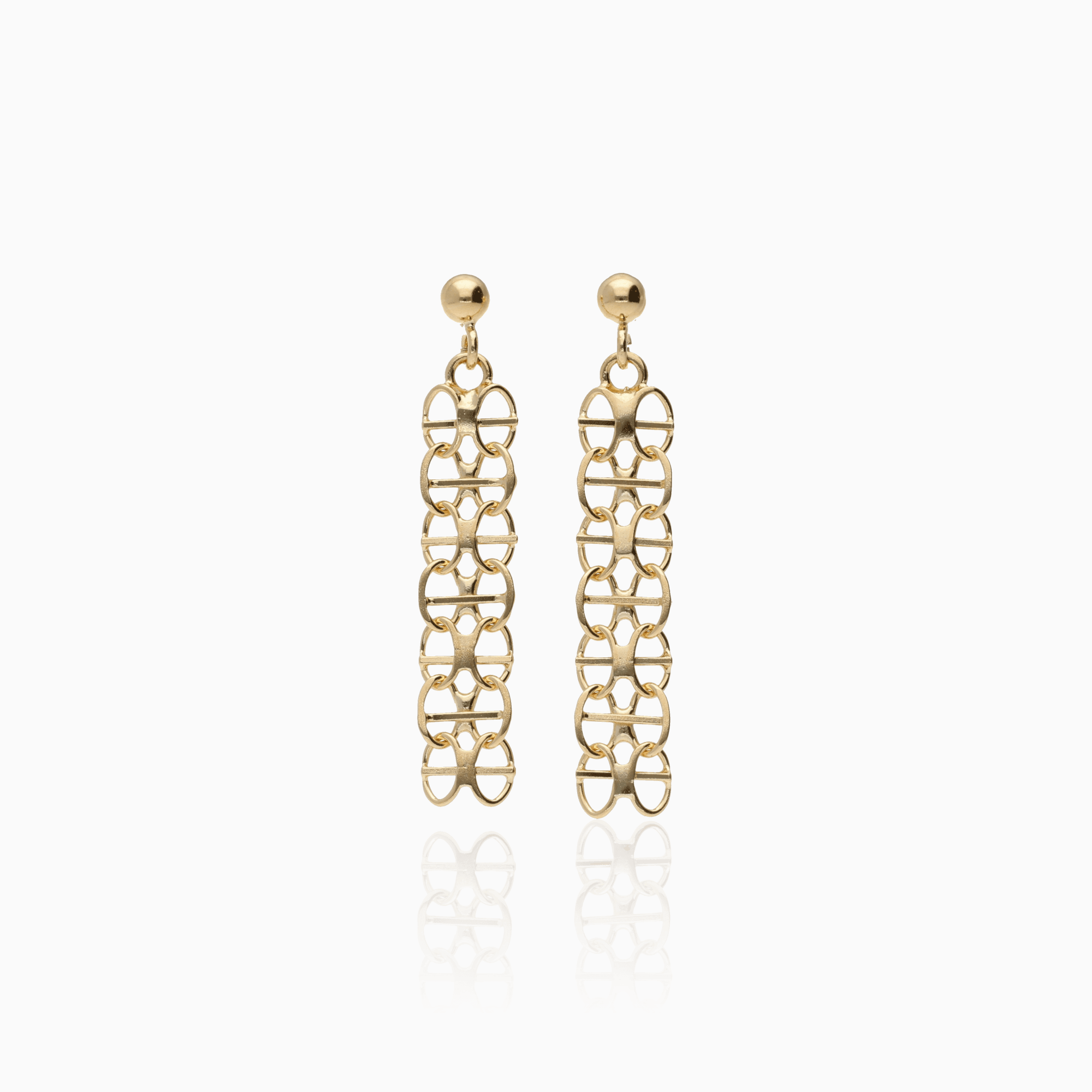 X-link earrings 2.0g 18K gold