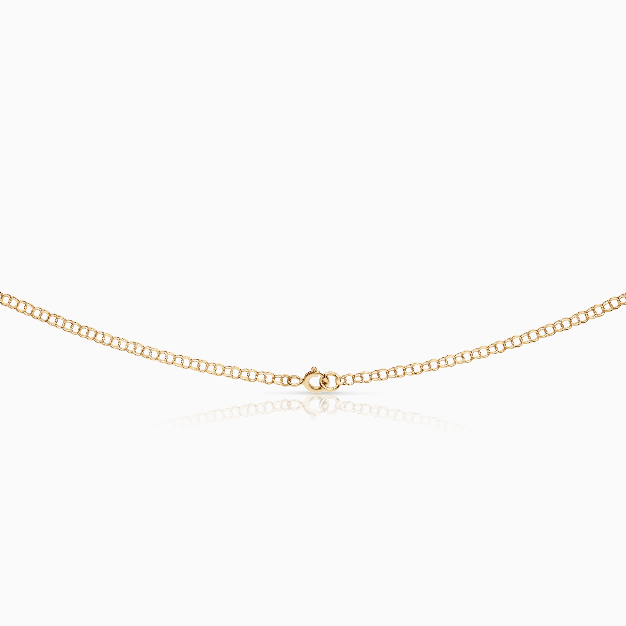 Necklace with Heart Pendant 0.07ct 18K Gold