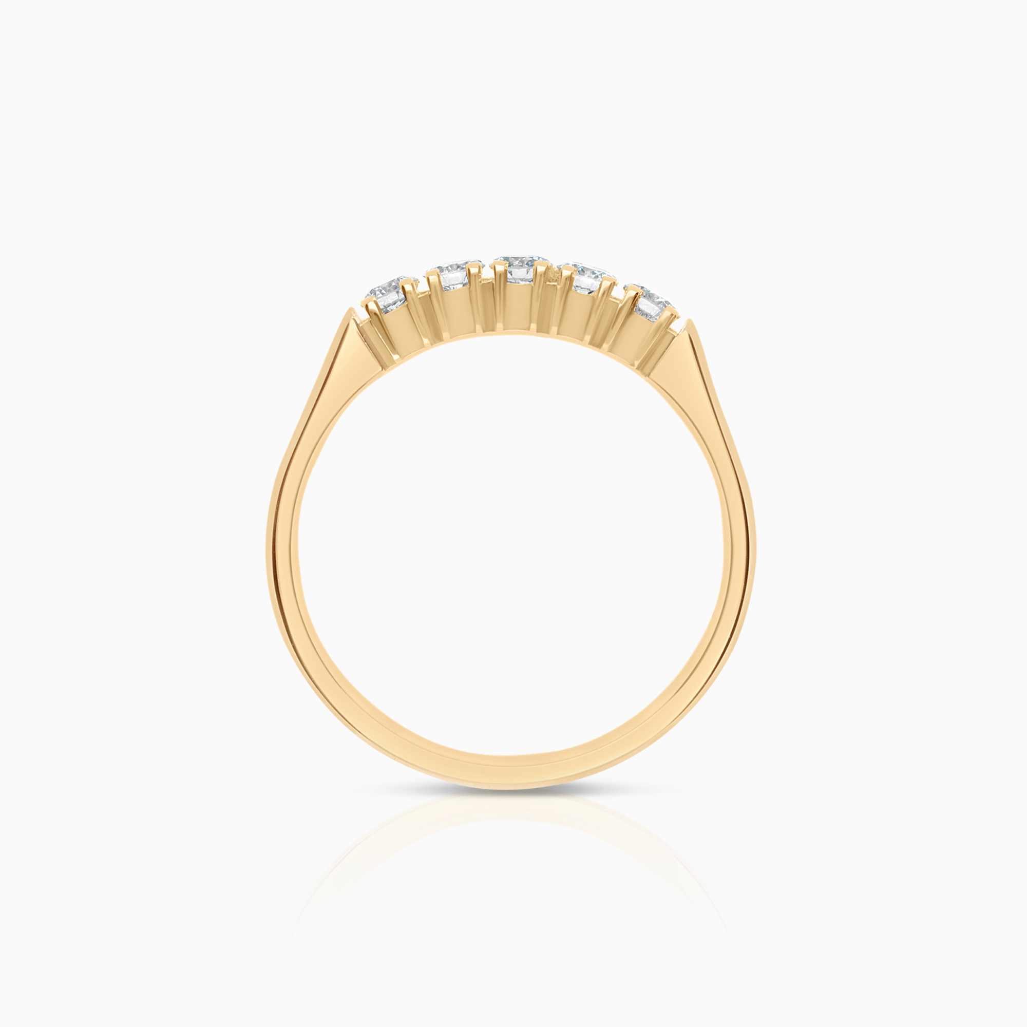 Alliansring 0,25ct 18K guld