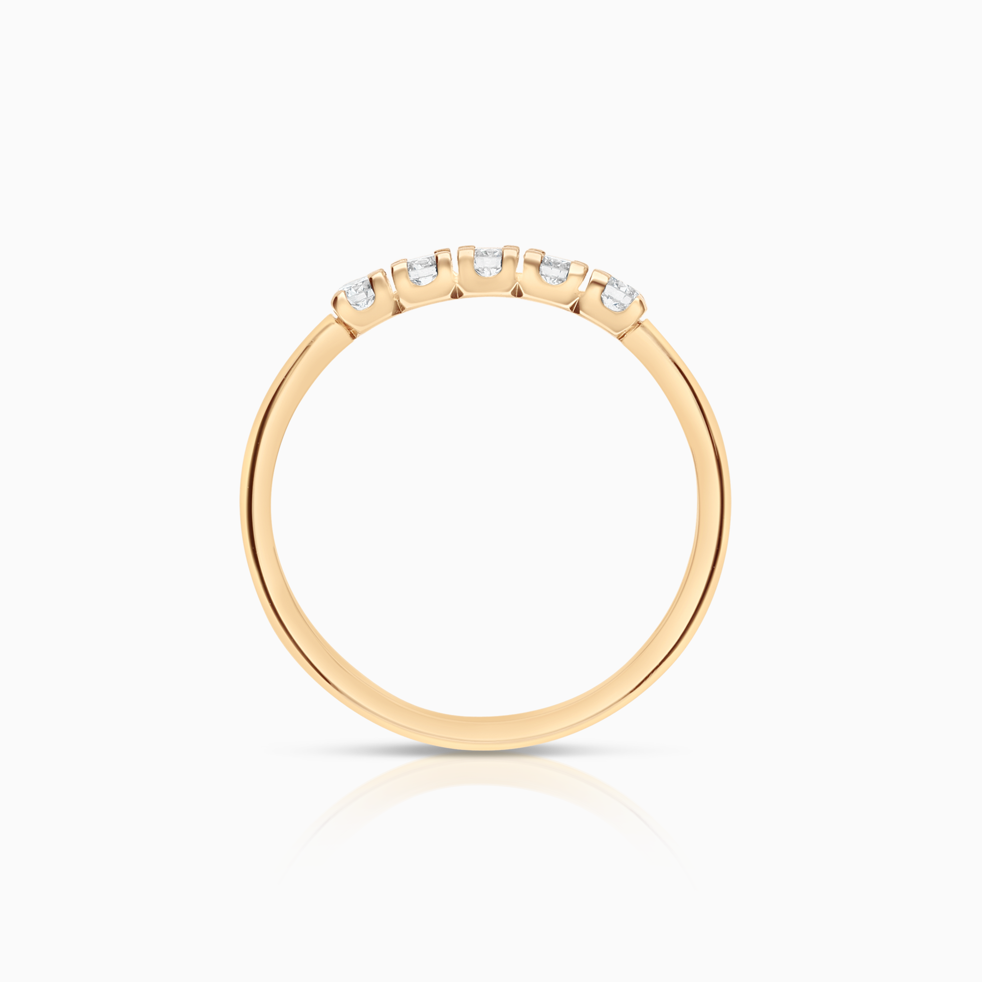 Alliansring 0,25ct 18K guld