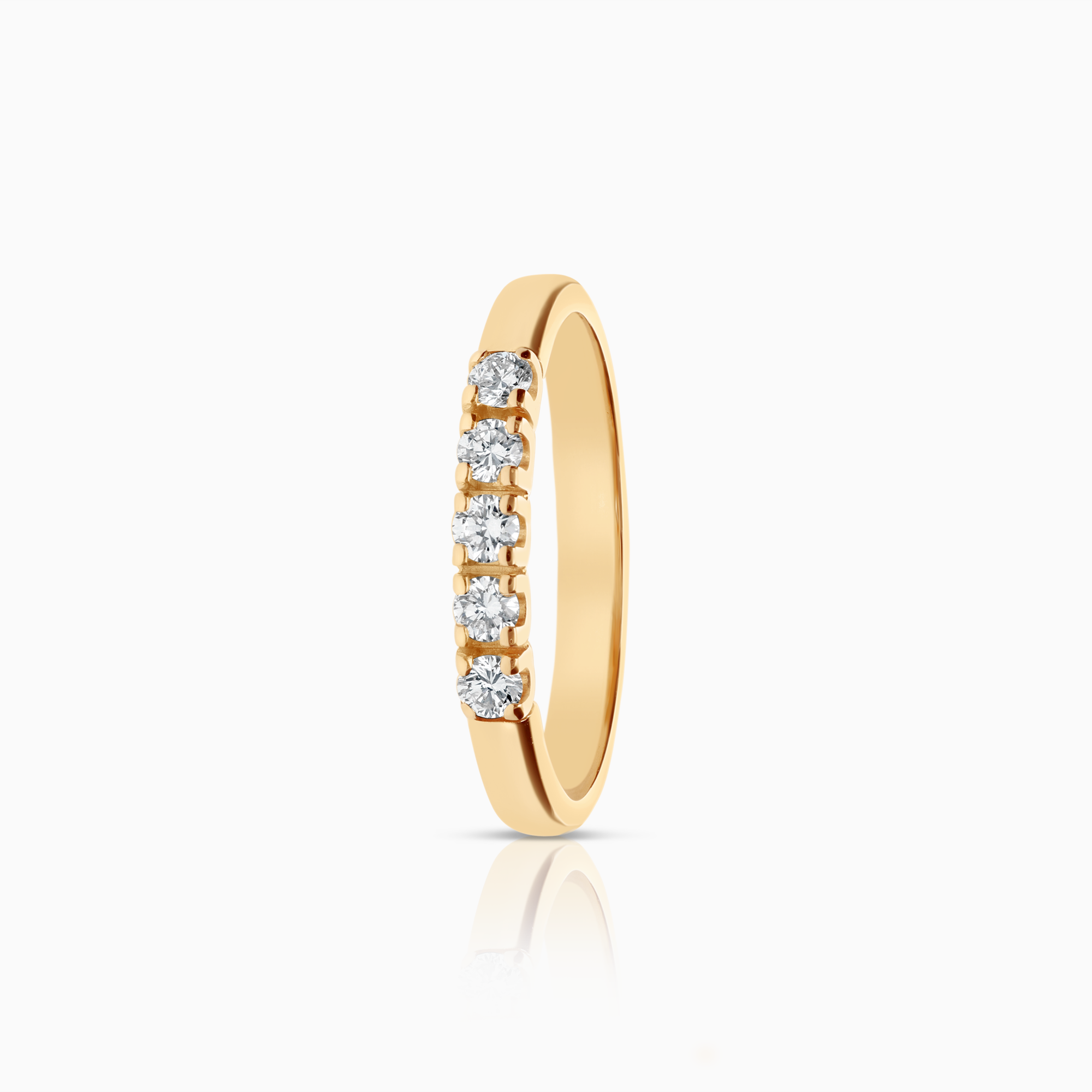Alliansring 0,25ct 18K guld