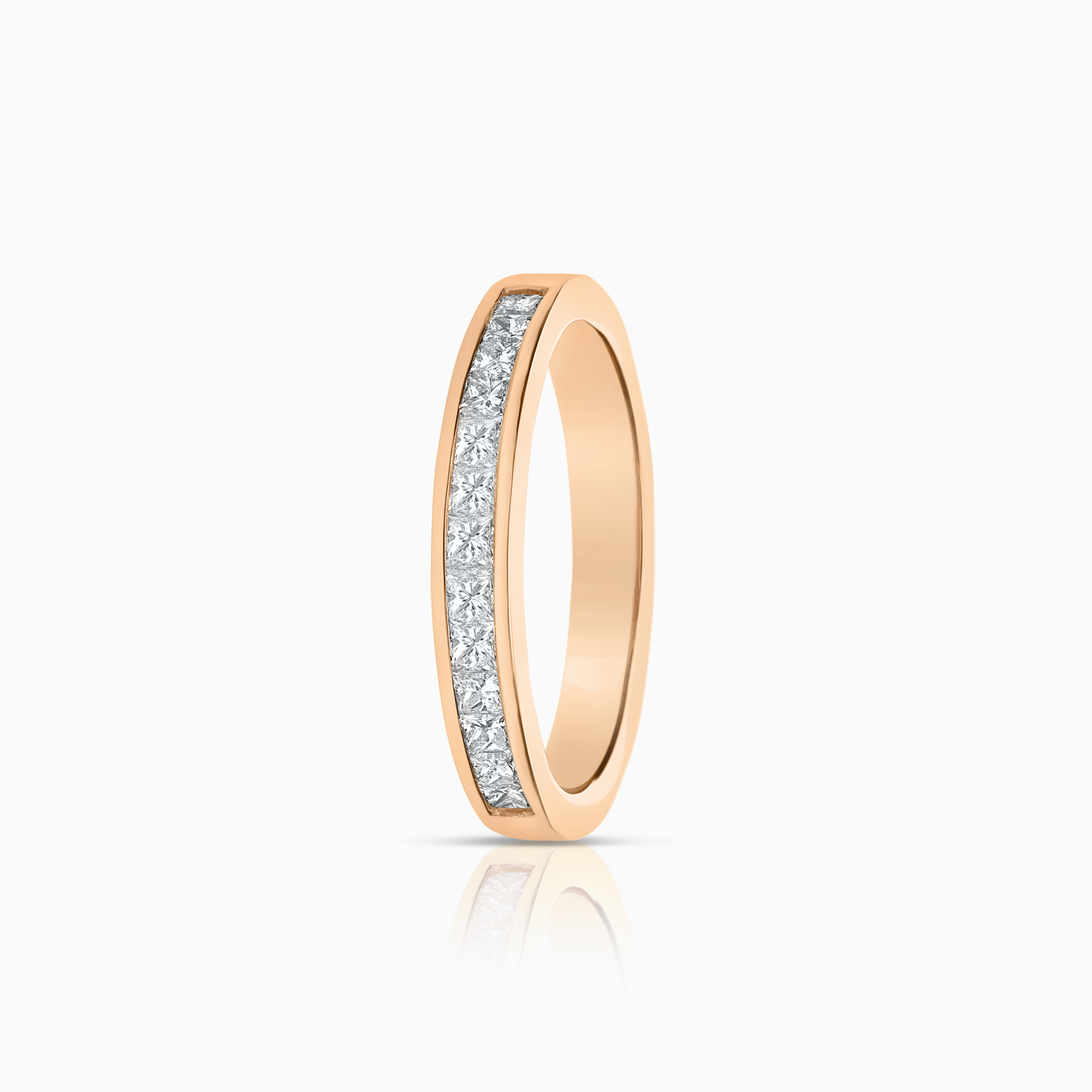 Alliansring princess 0,39ct 18K roséguld
