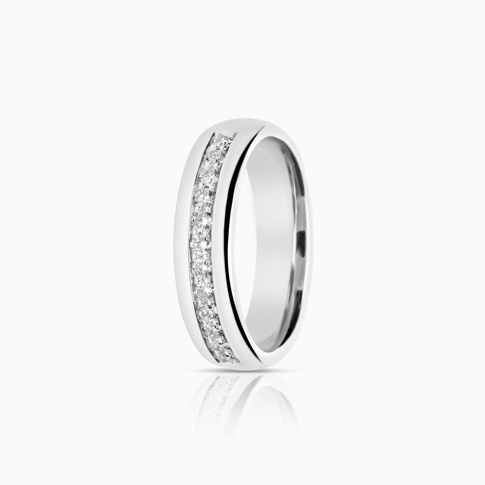 Alliansering 0,24ct 18K hvitt gull