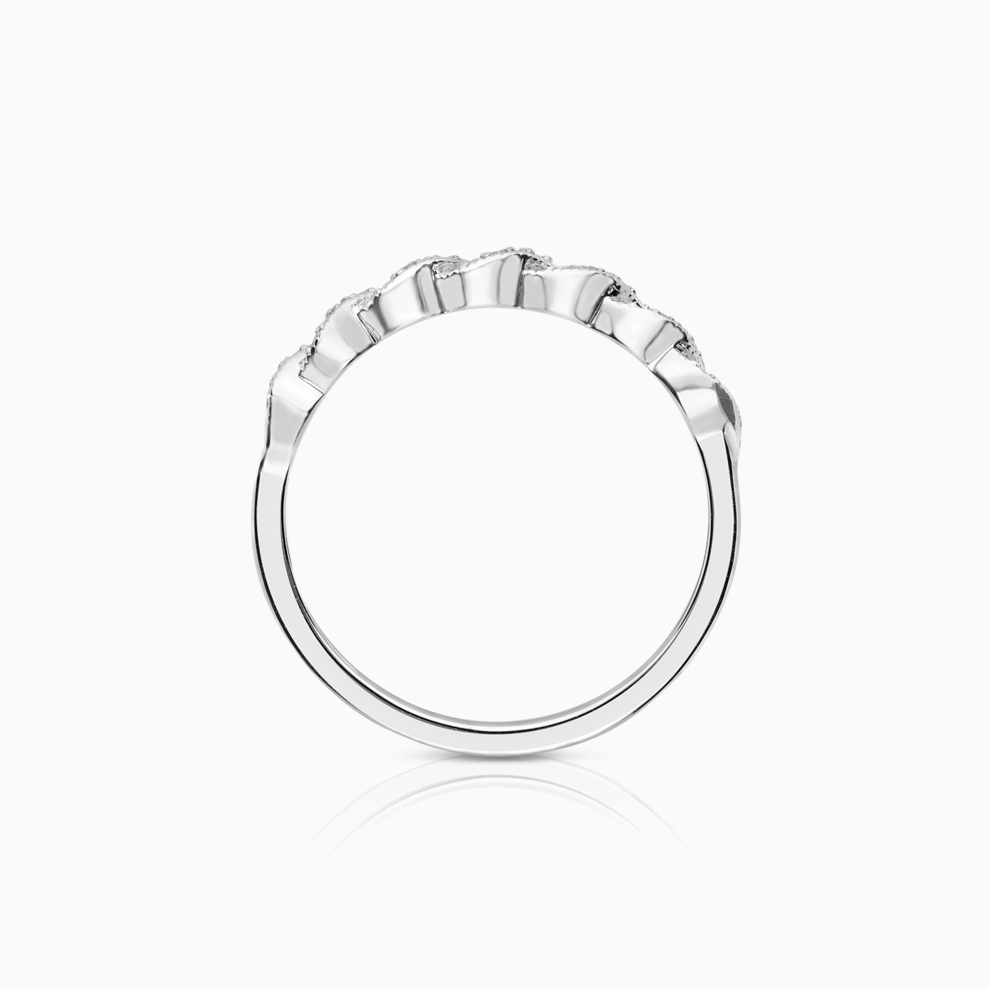 Diamantring 0,10ct 18K vitguld
