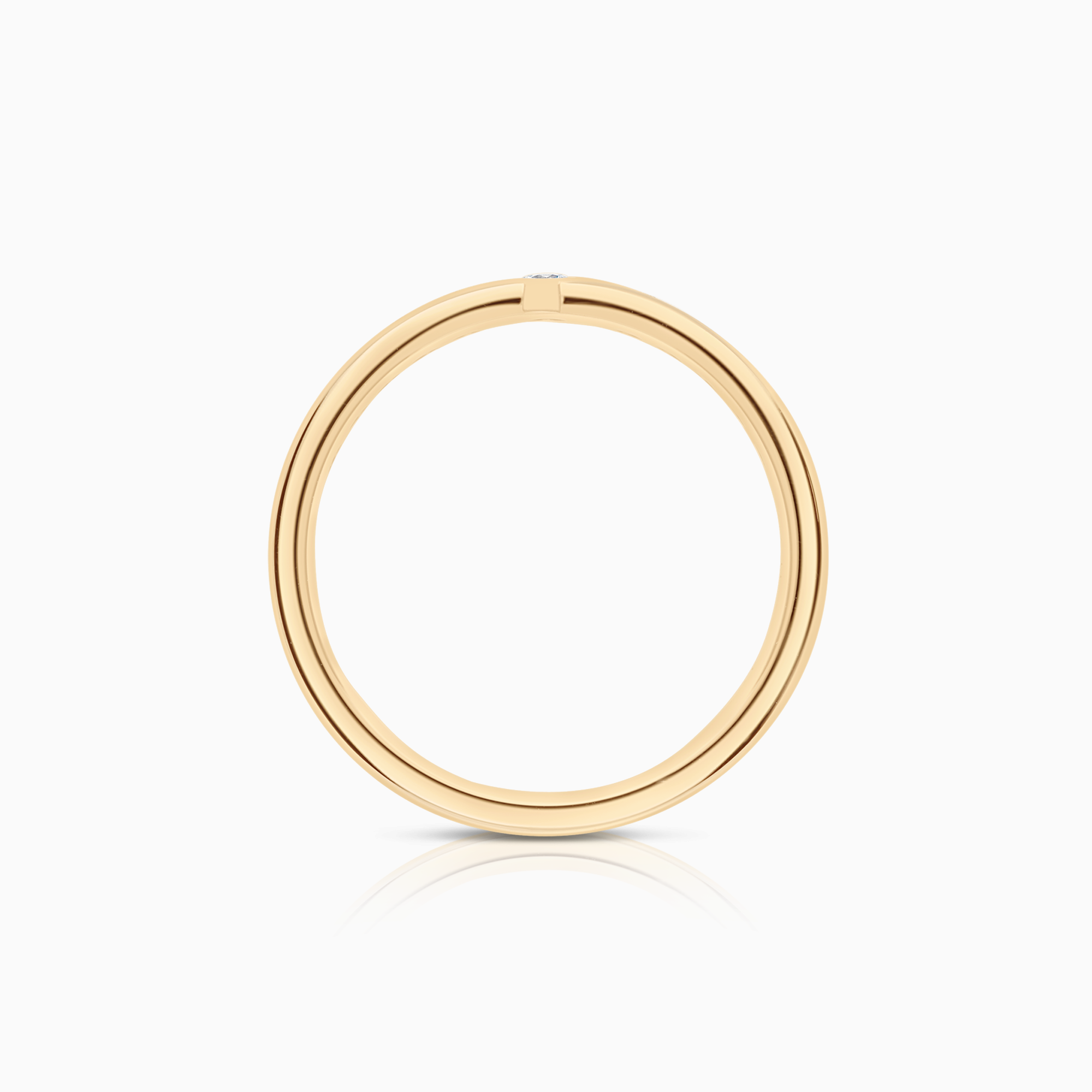 Sidostensring 0,26ct 18K guld