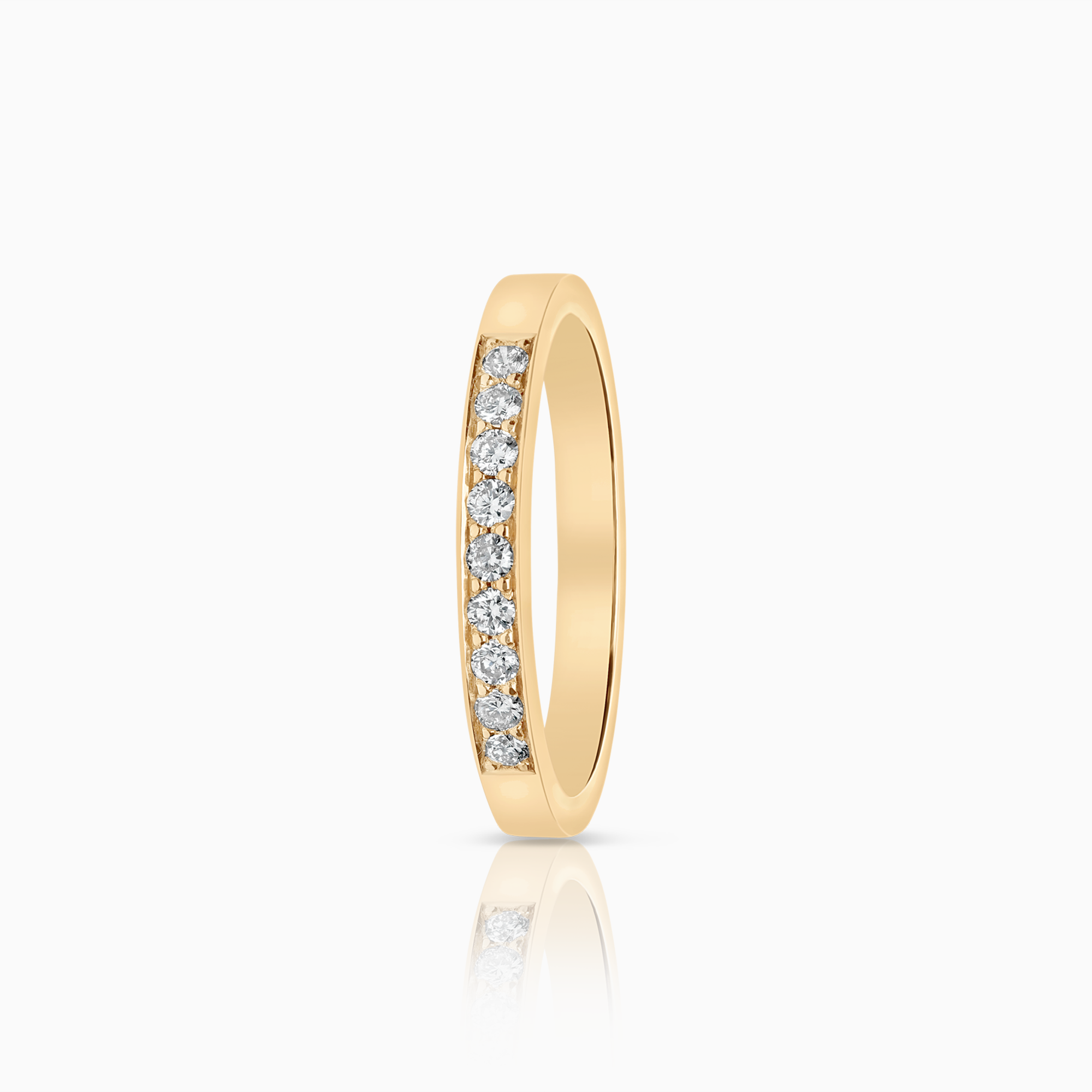 Alliansring 0,18ct 18K guld