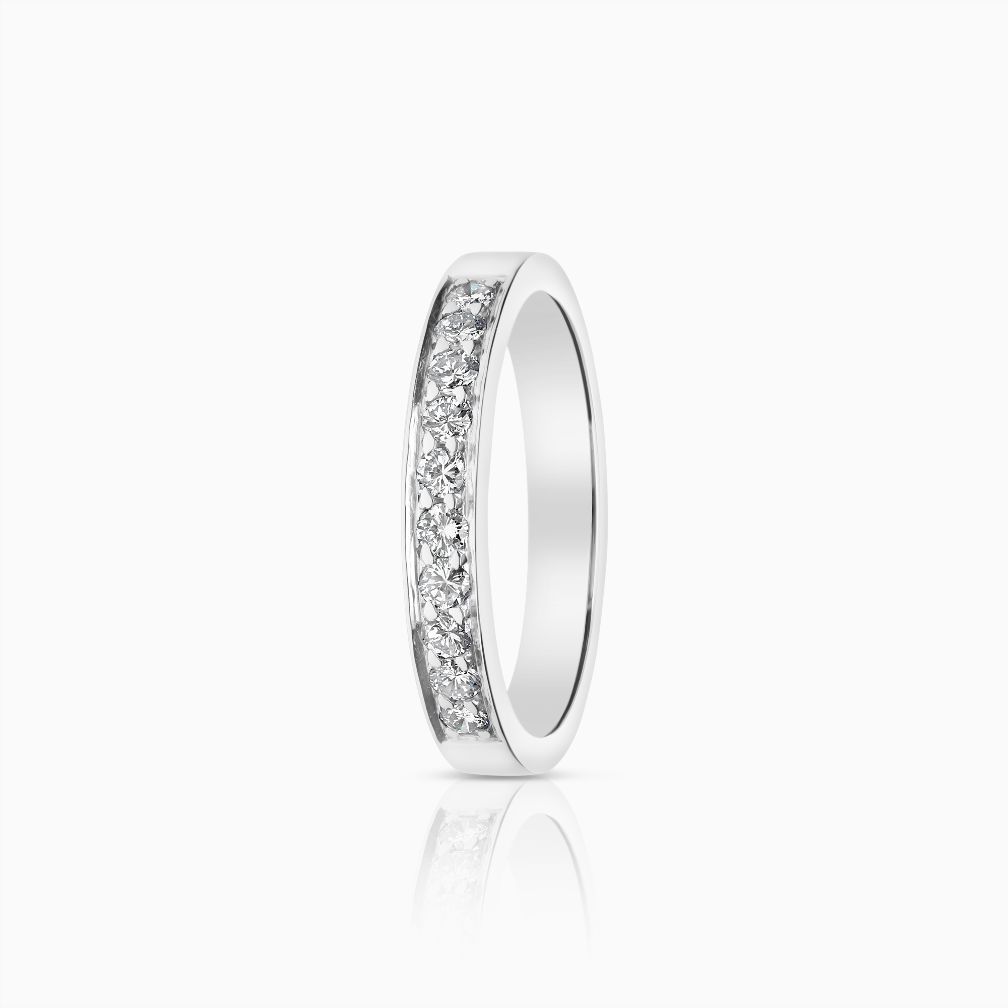 Alliansring 0,30ct 18K vitguld