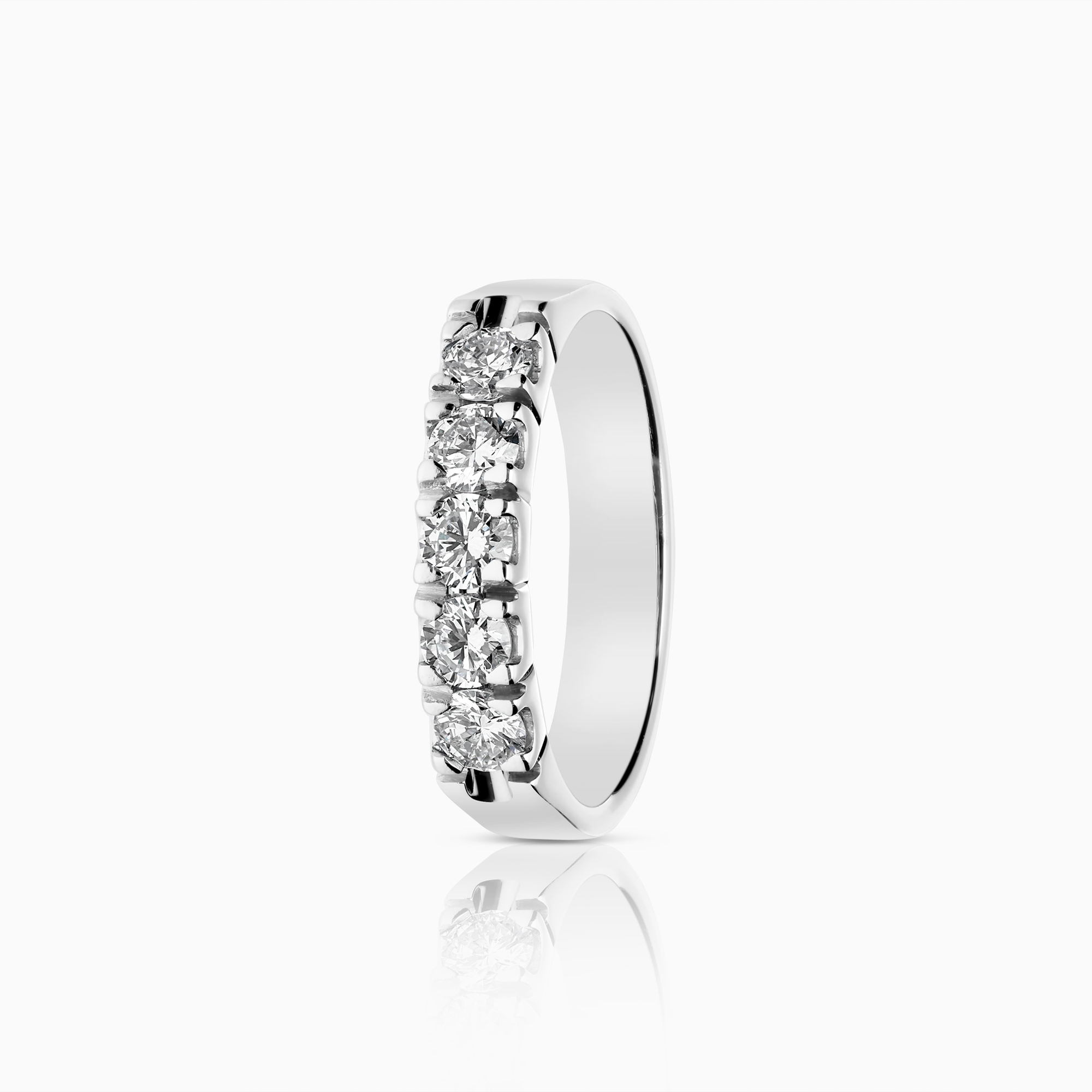 Alliansering 0,50ct 18K hvitt gull