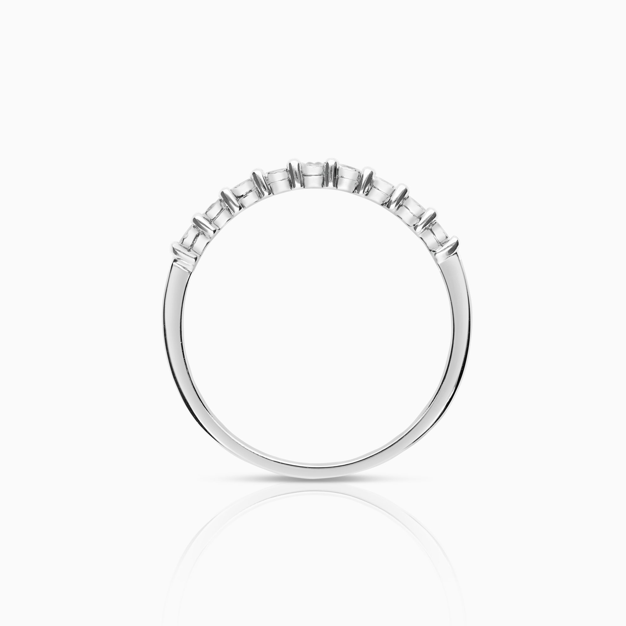Diamond ring 0.03ct 18K white gold