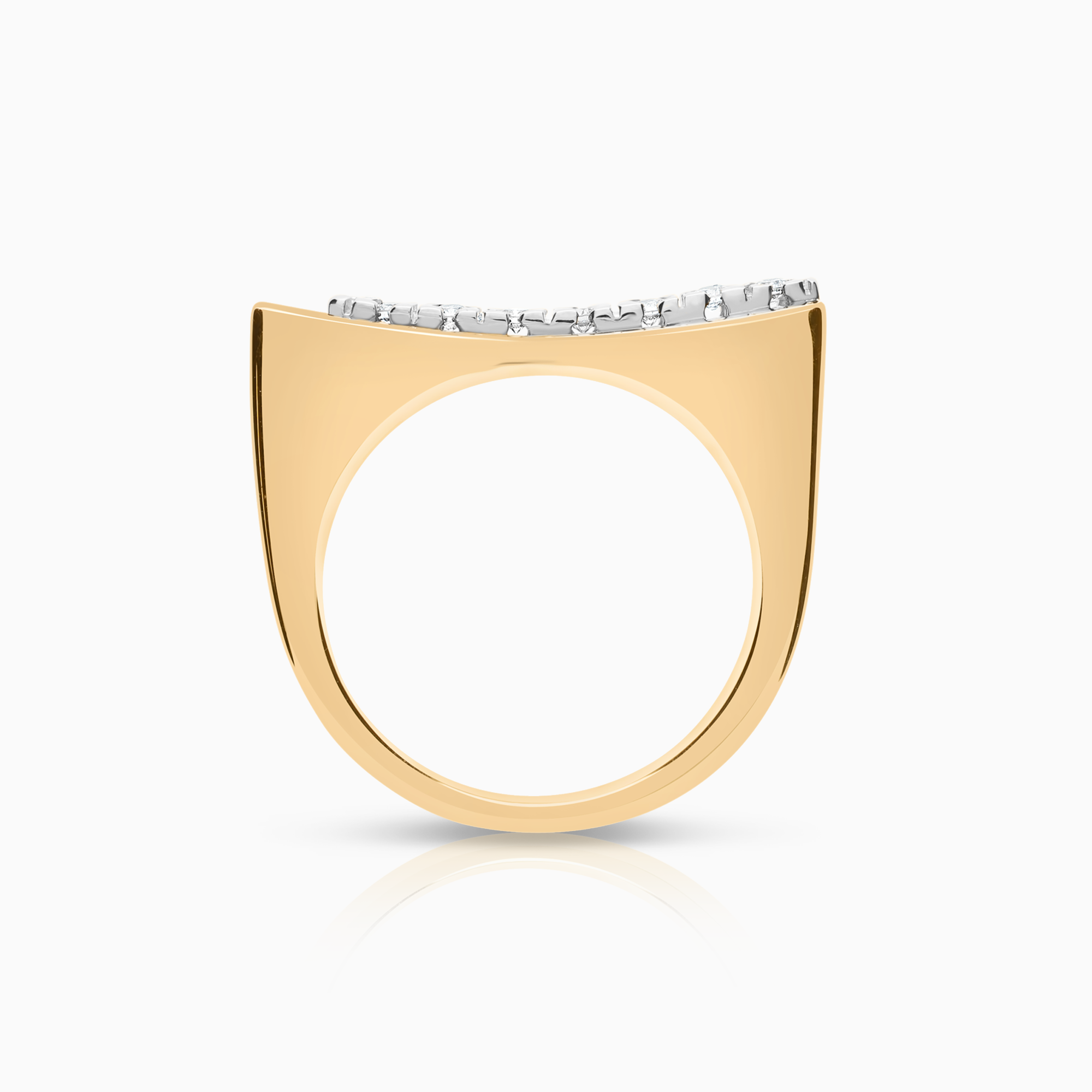 Diamantring 0,14ct 18K gull
