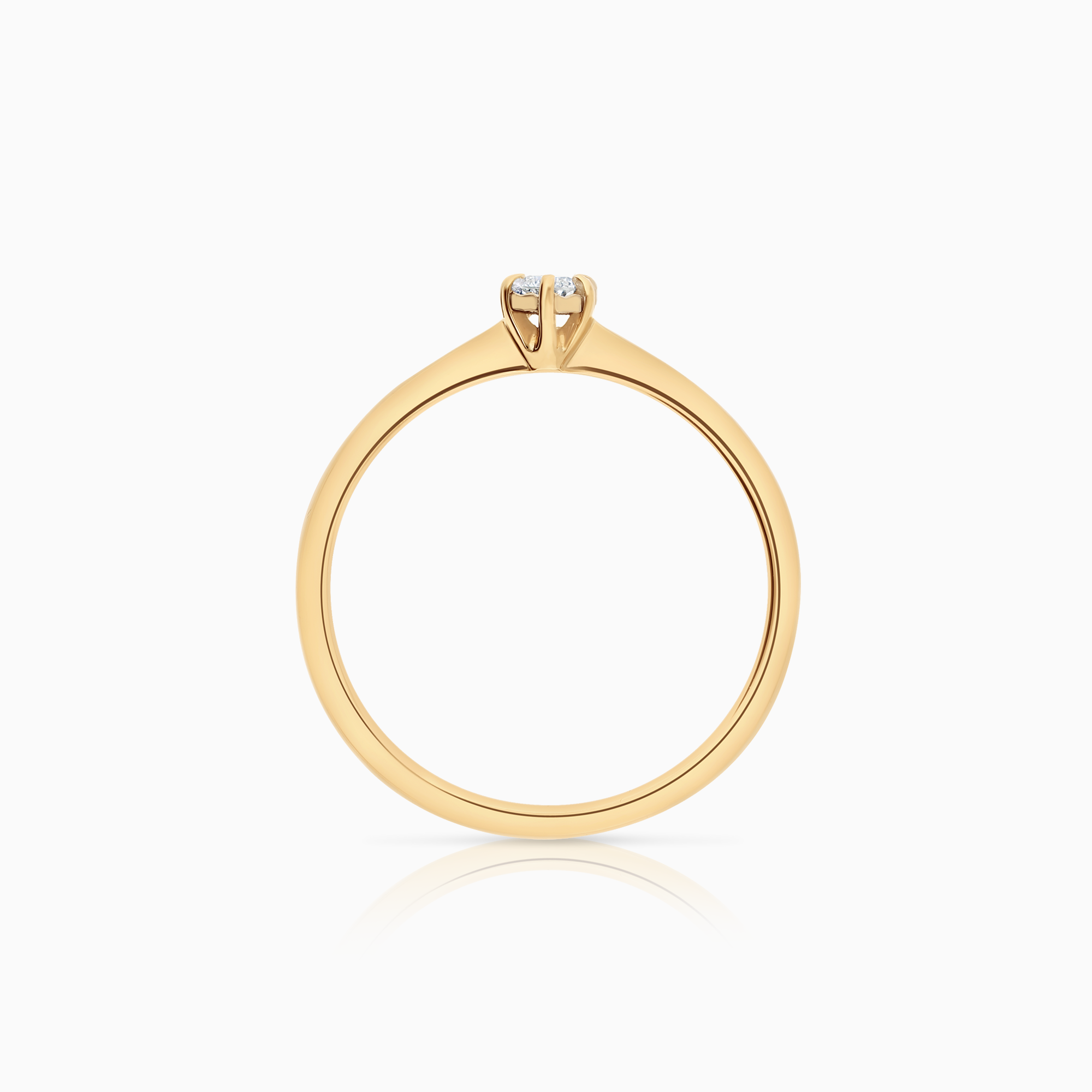 Solitärring 0,06ct 18K guld