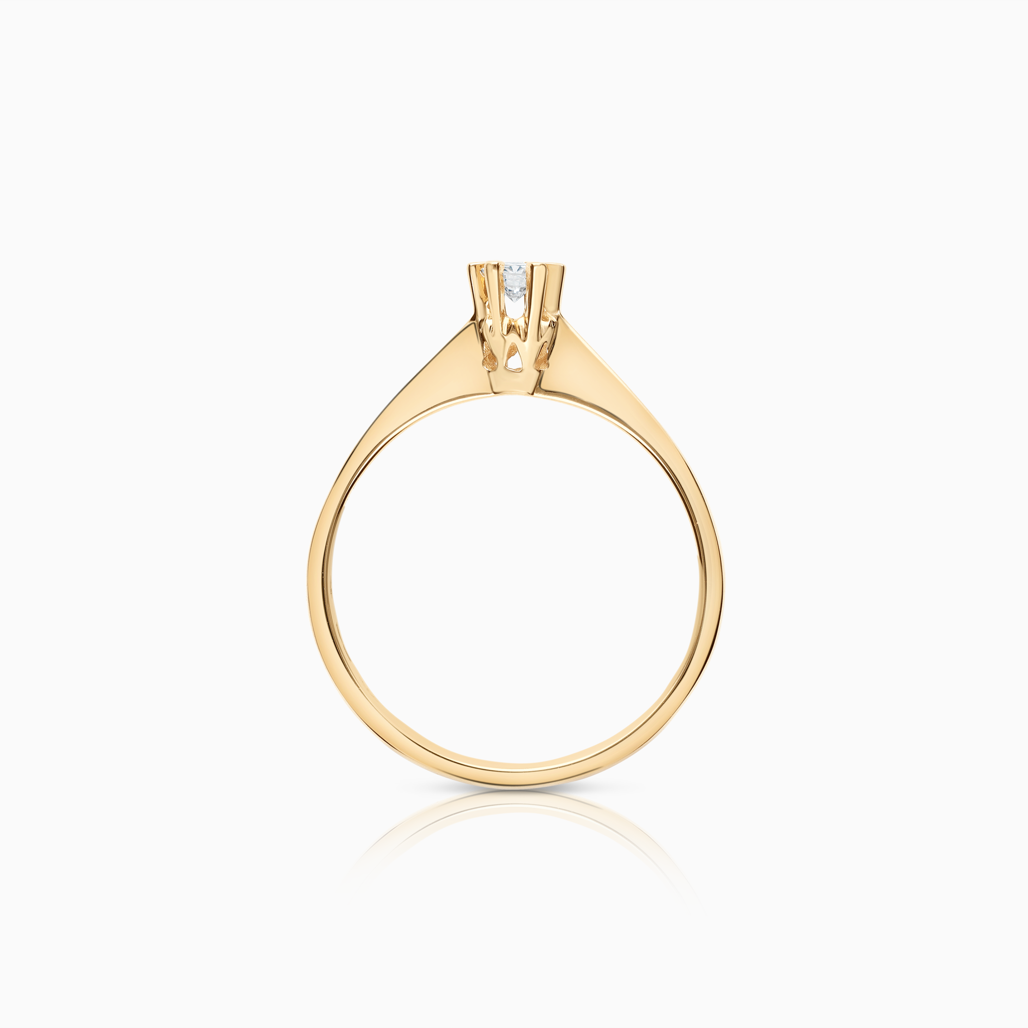 Solitärring 0,12ct 18K guld