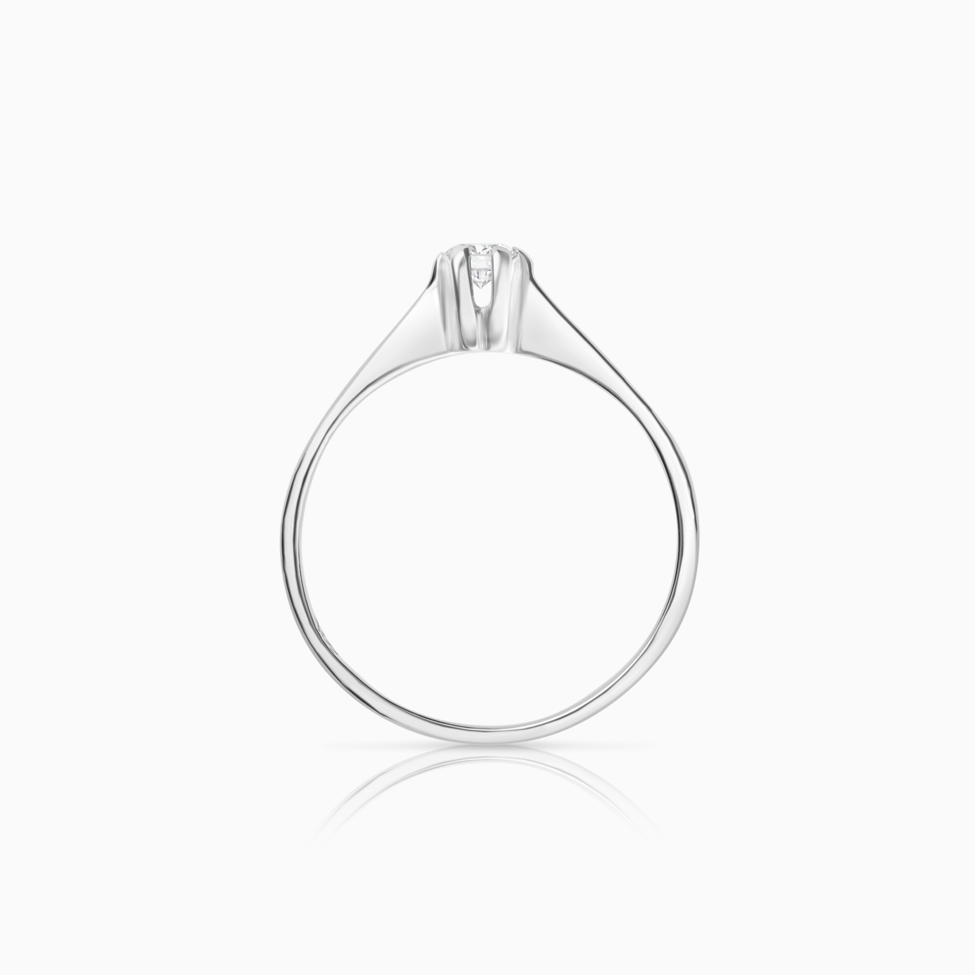 Solitärring 0,14ct 18K vitguld