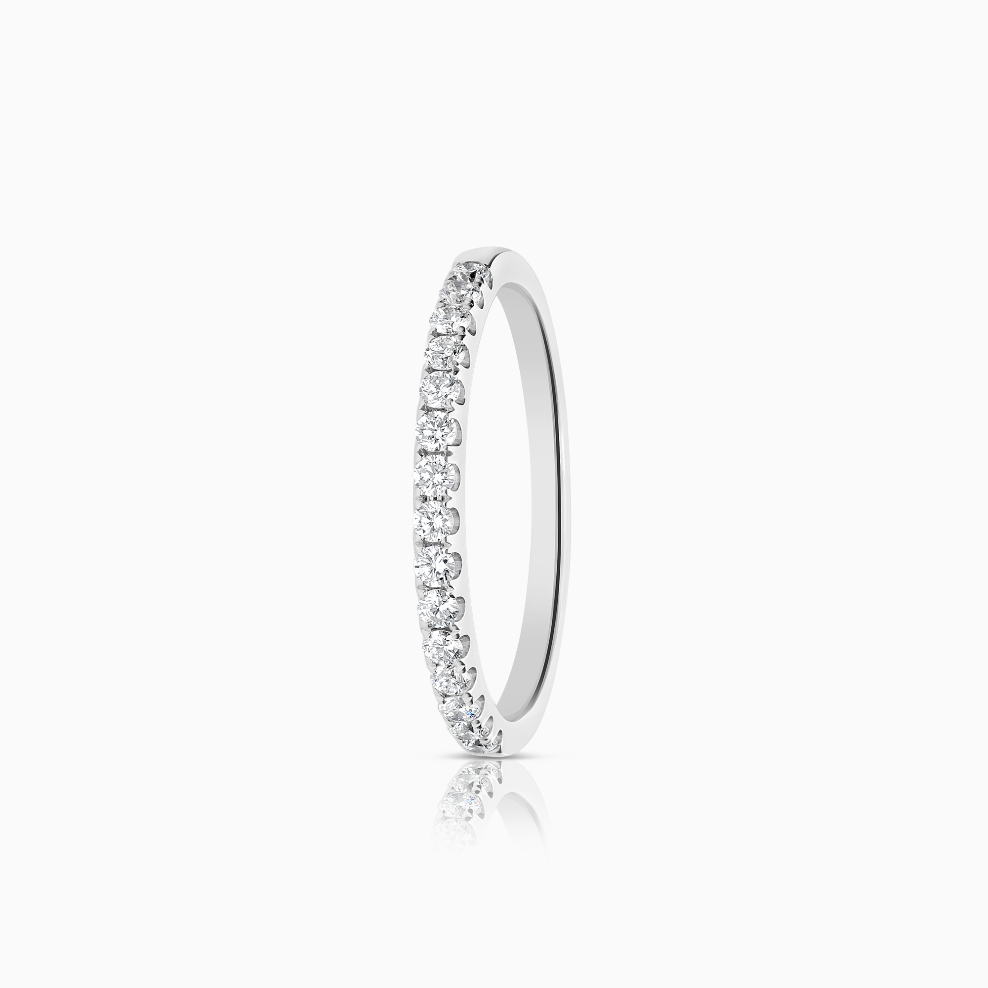 Alliansring 0,22ct 18K vitguld