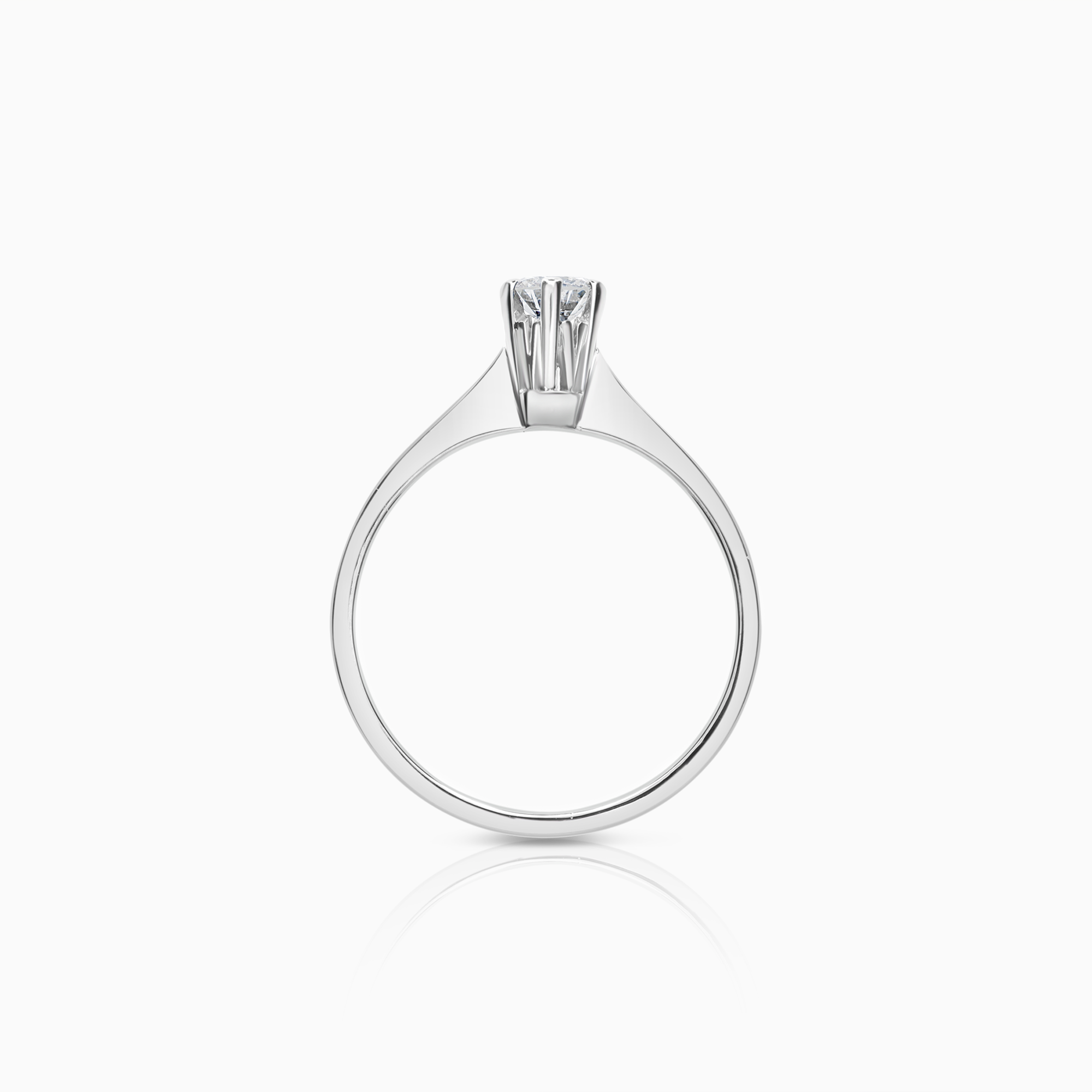 Solitaire Ring 0.35ct 18K White Gold