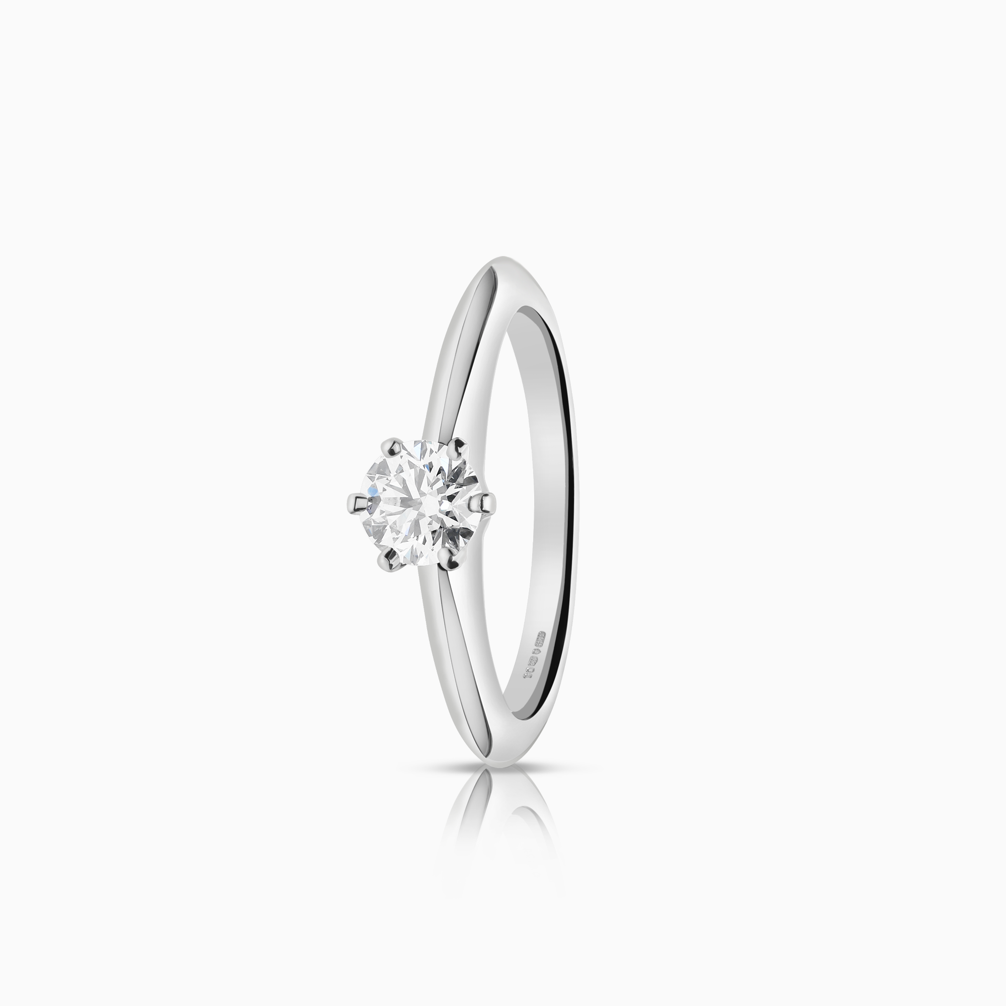 Tiffany & Co solitaire ring brilliant 0.39ct pt950
