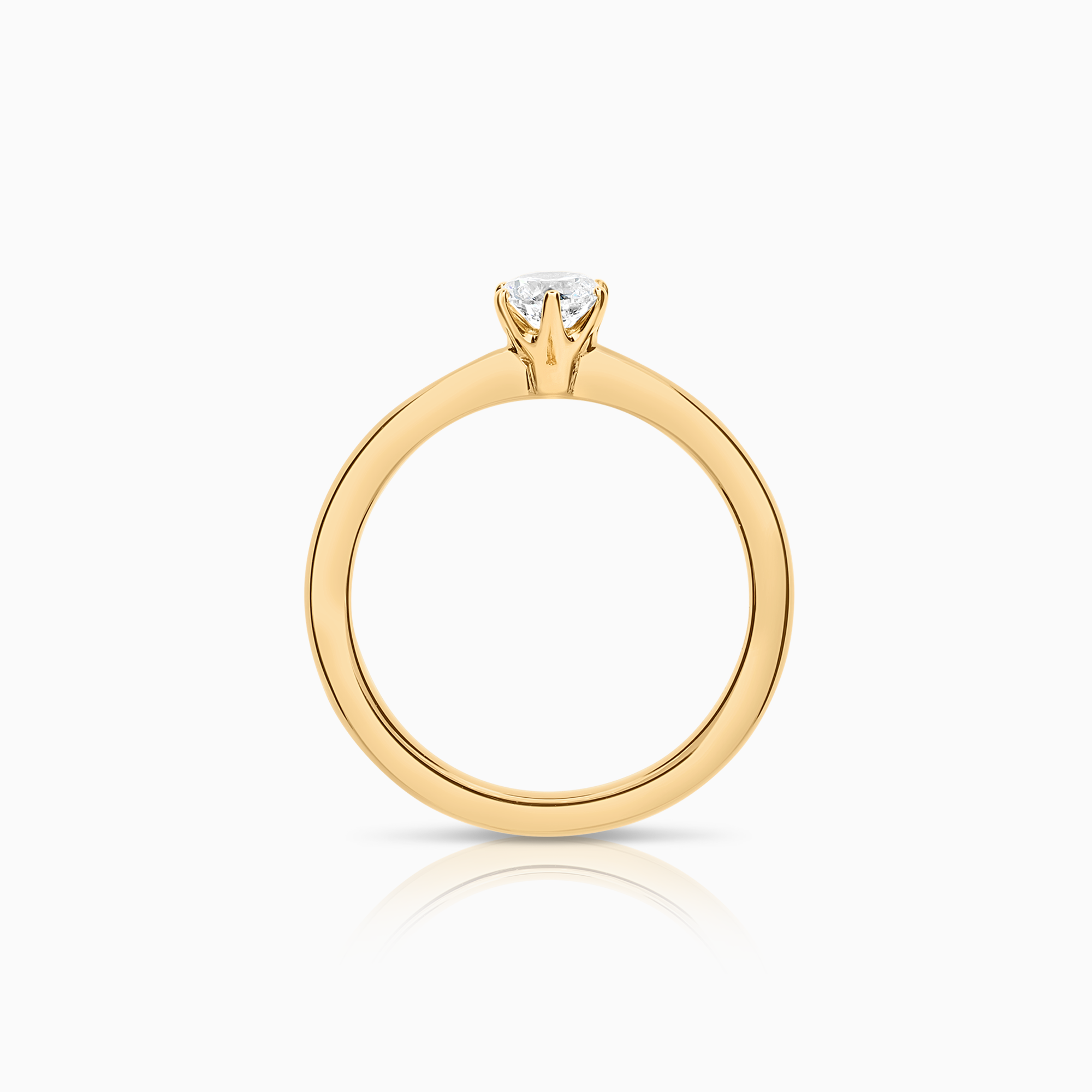 Solitaire ring 0.25ct 18K gold