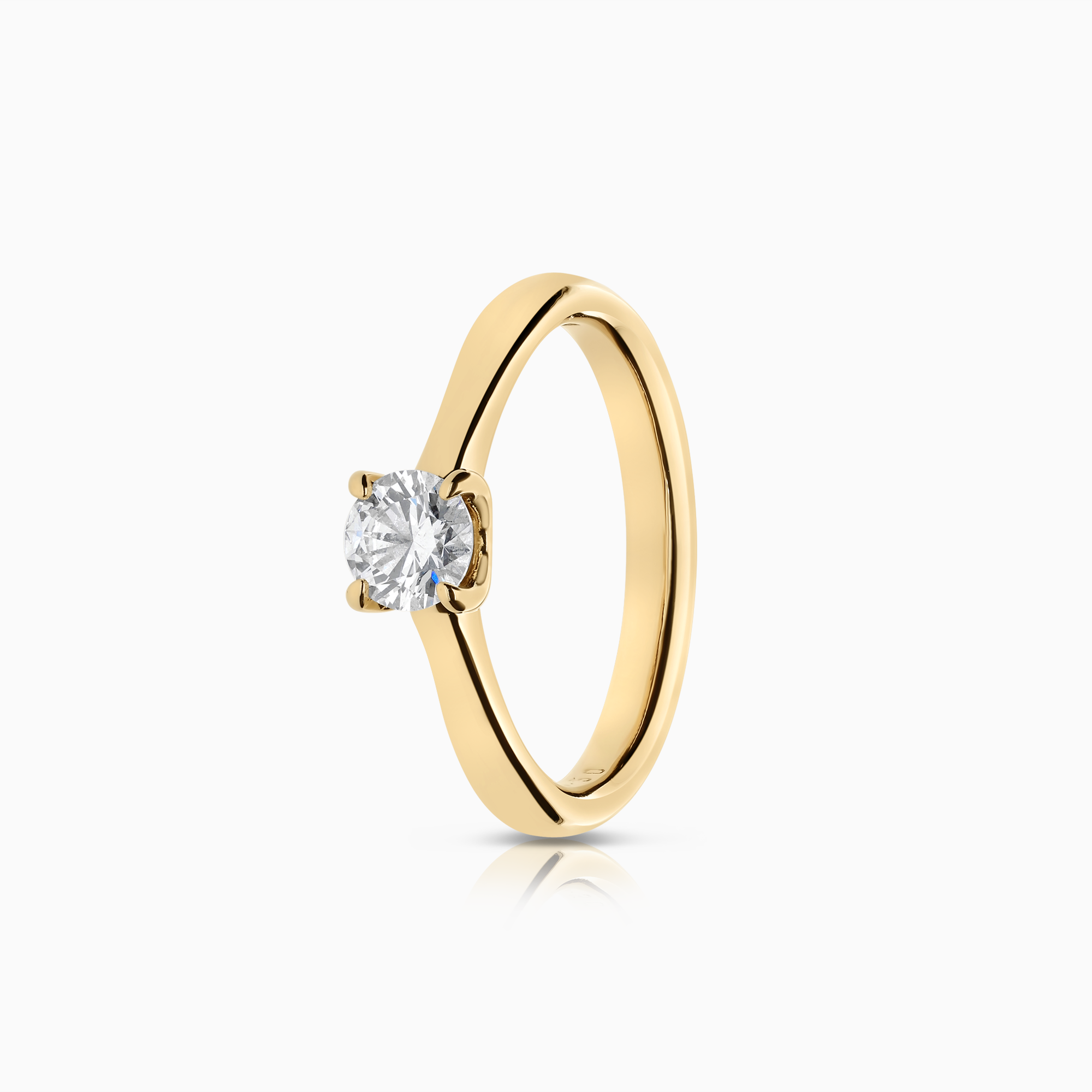 Solitärring 0,50ct 18K guld
