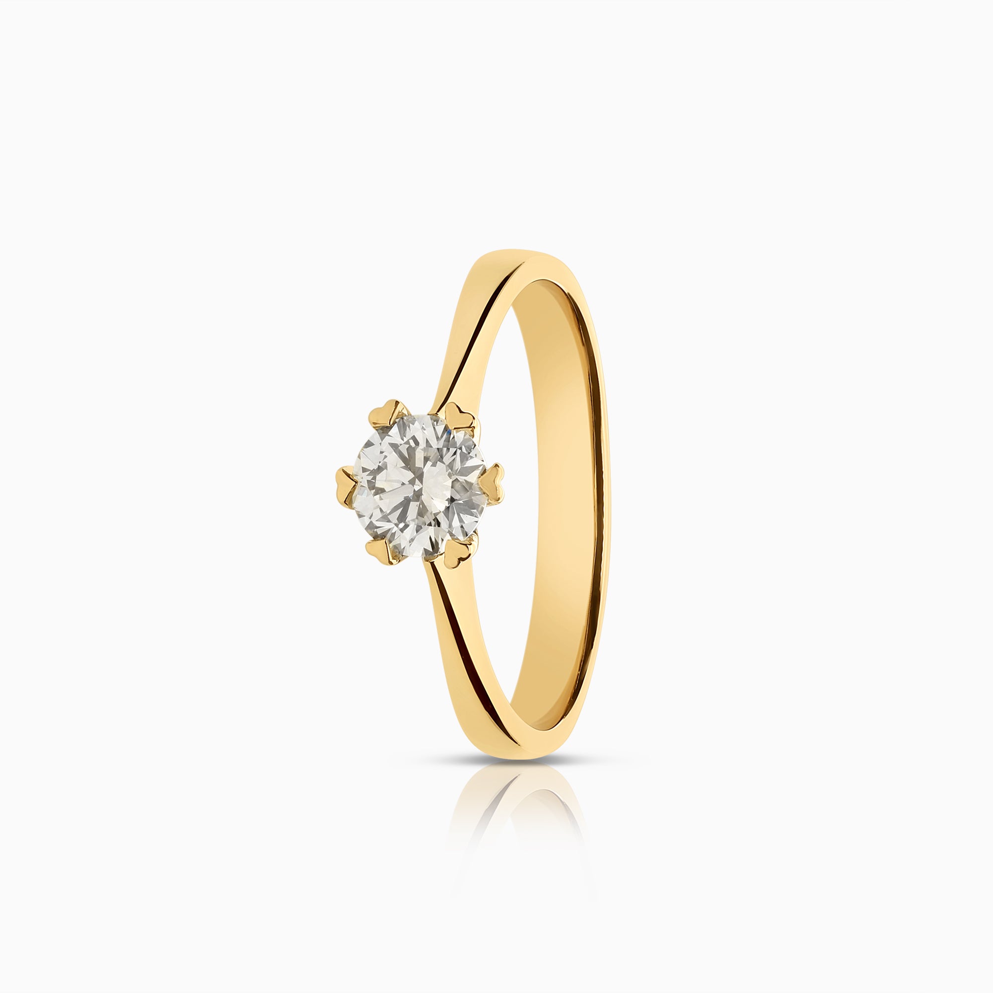 Solitärring 0,50ct 18K guld