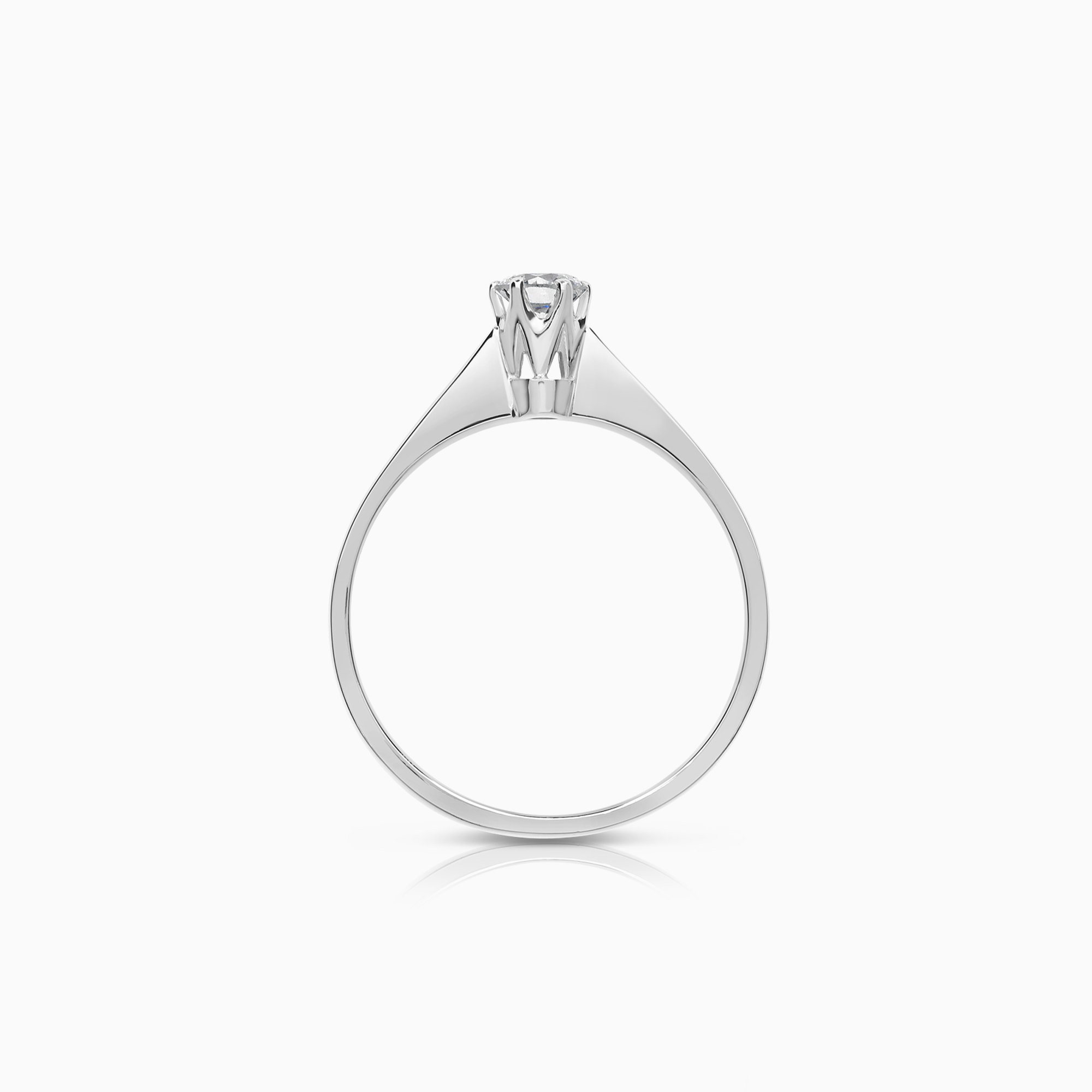 Solitaire-ring 0,25ct 18K gull