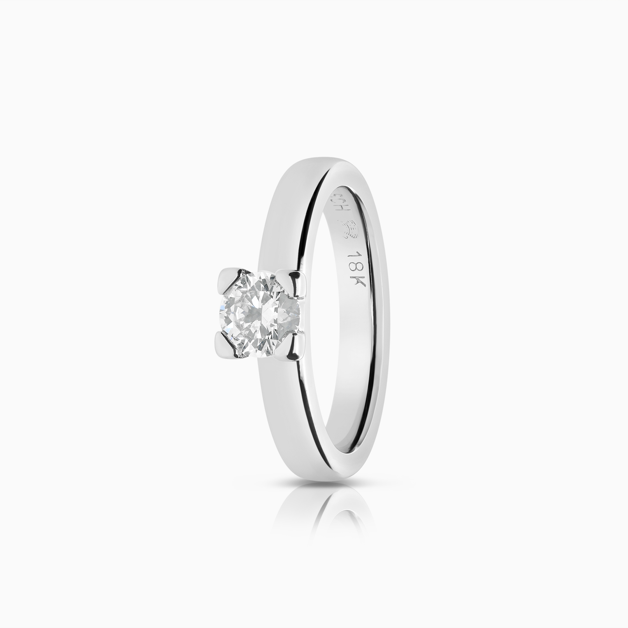 Solitärring 0,41ct 18K guld