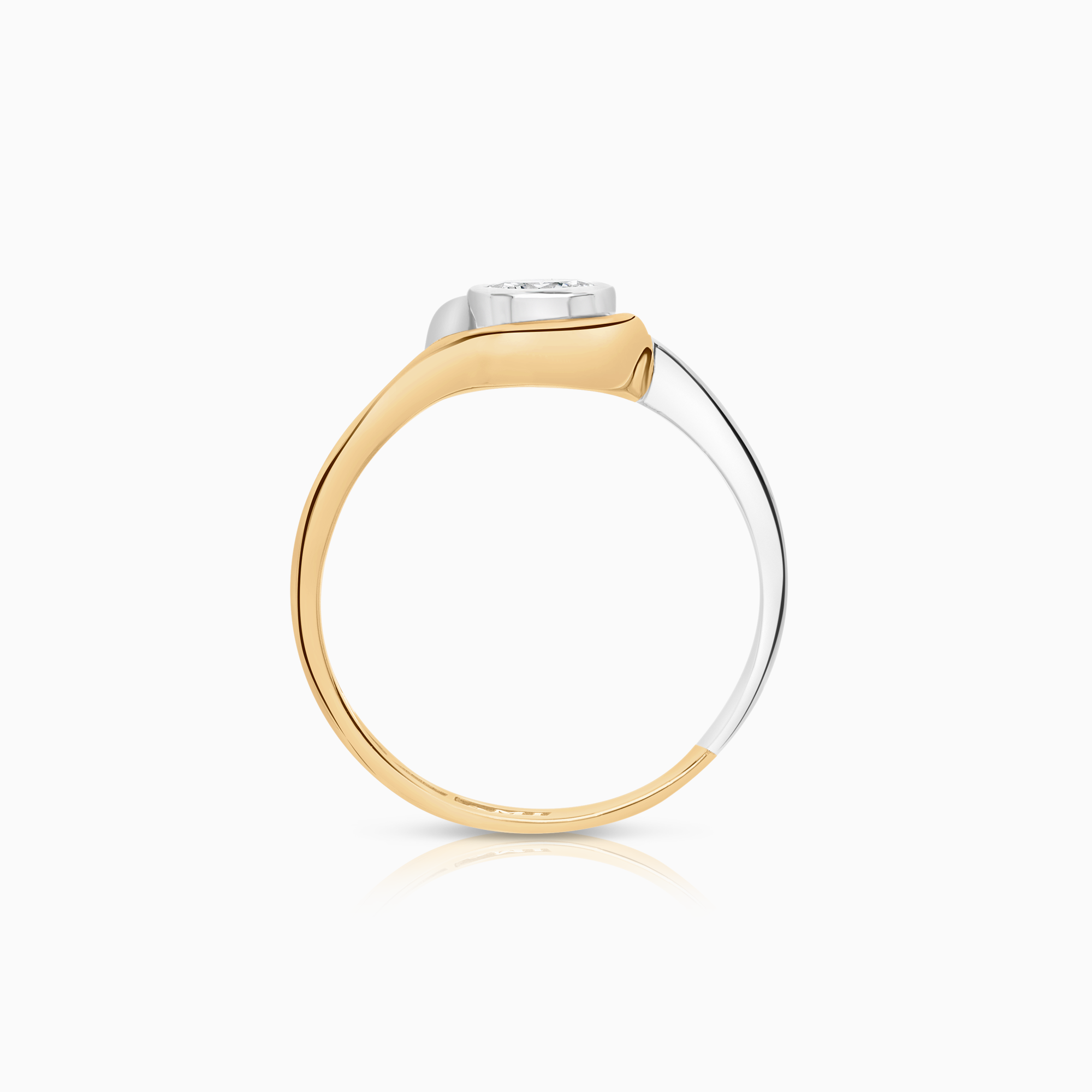Diamantring 0,40ct 18K vit/gulguld