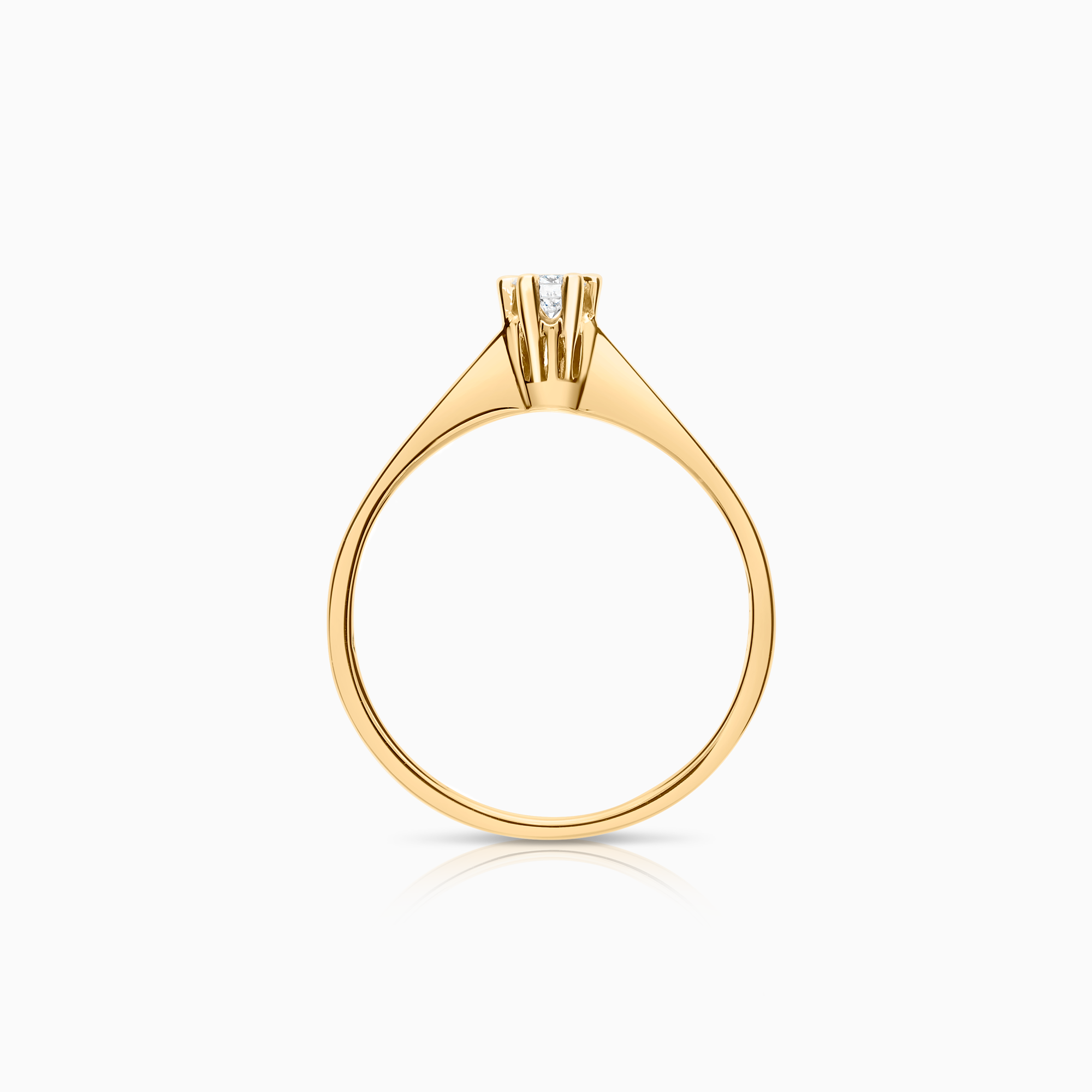 Solitärring 0,11ct 18K guld