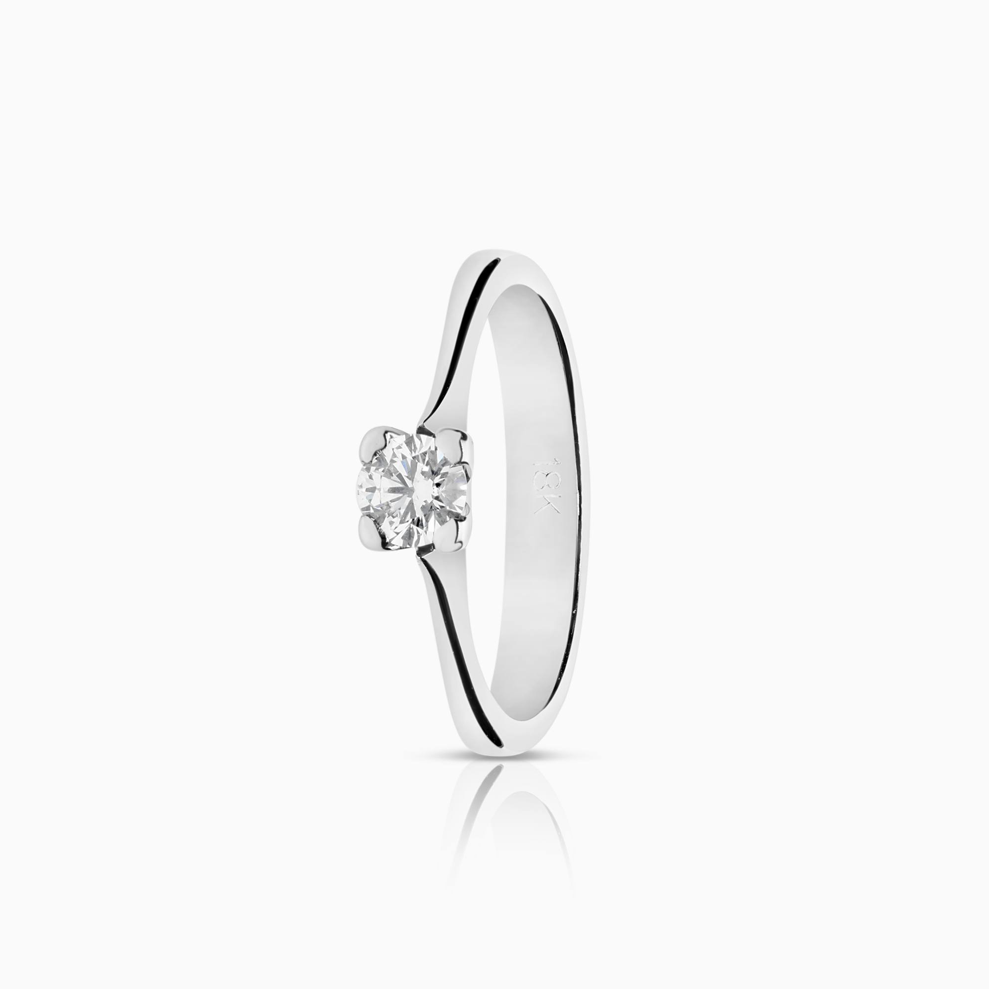 Solitärring 0,20ct 18K vitguld