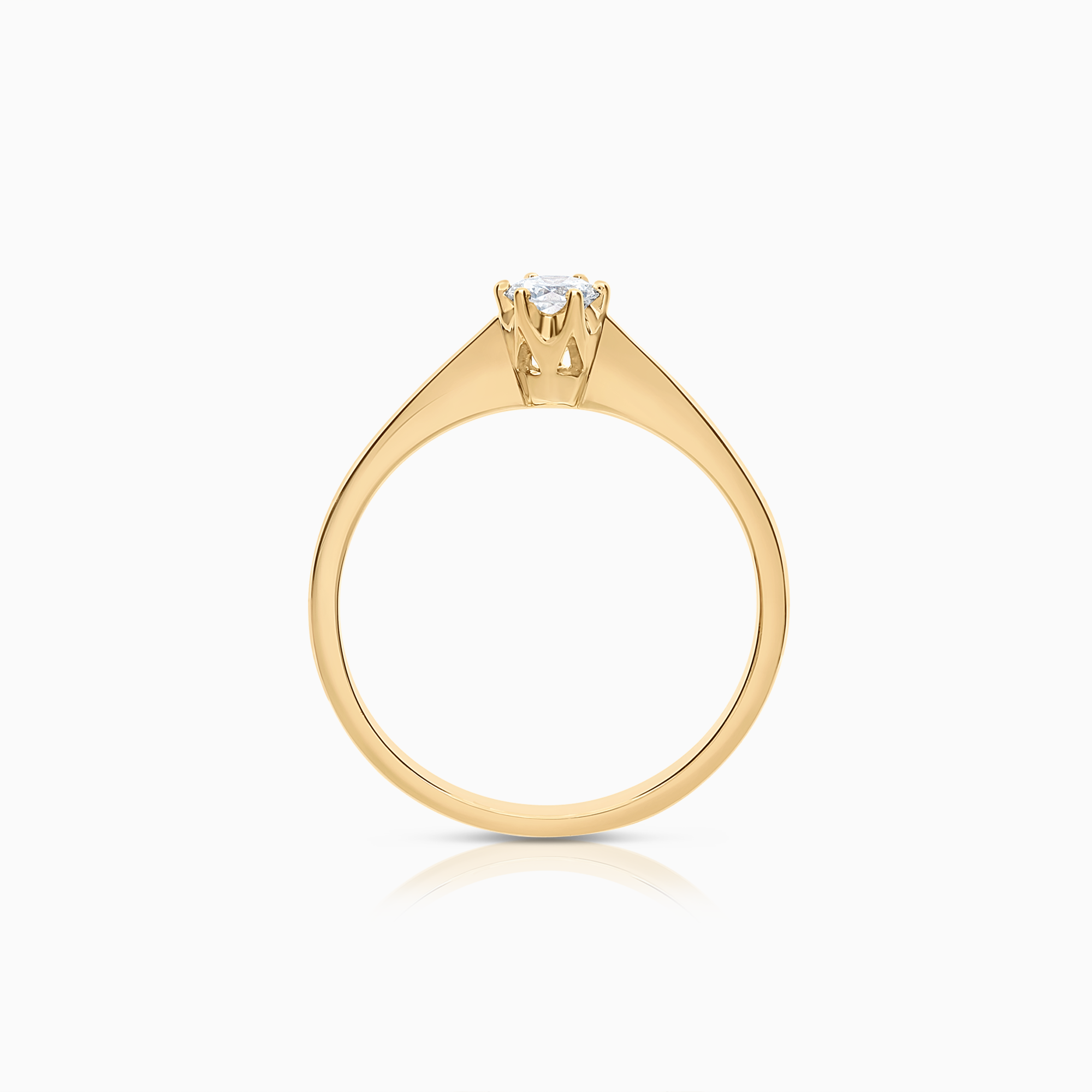 Solitaire ring 0.25ct 18K gold