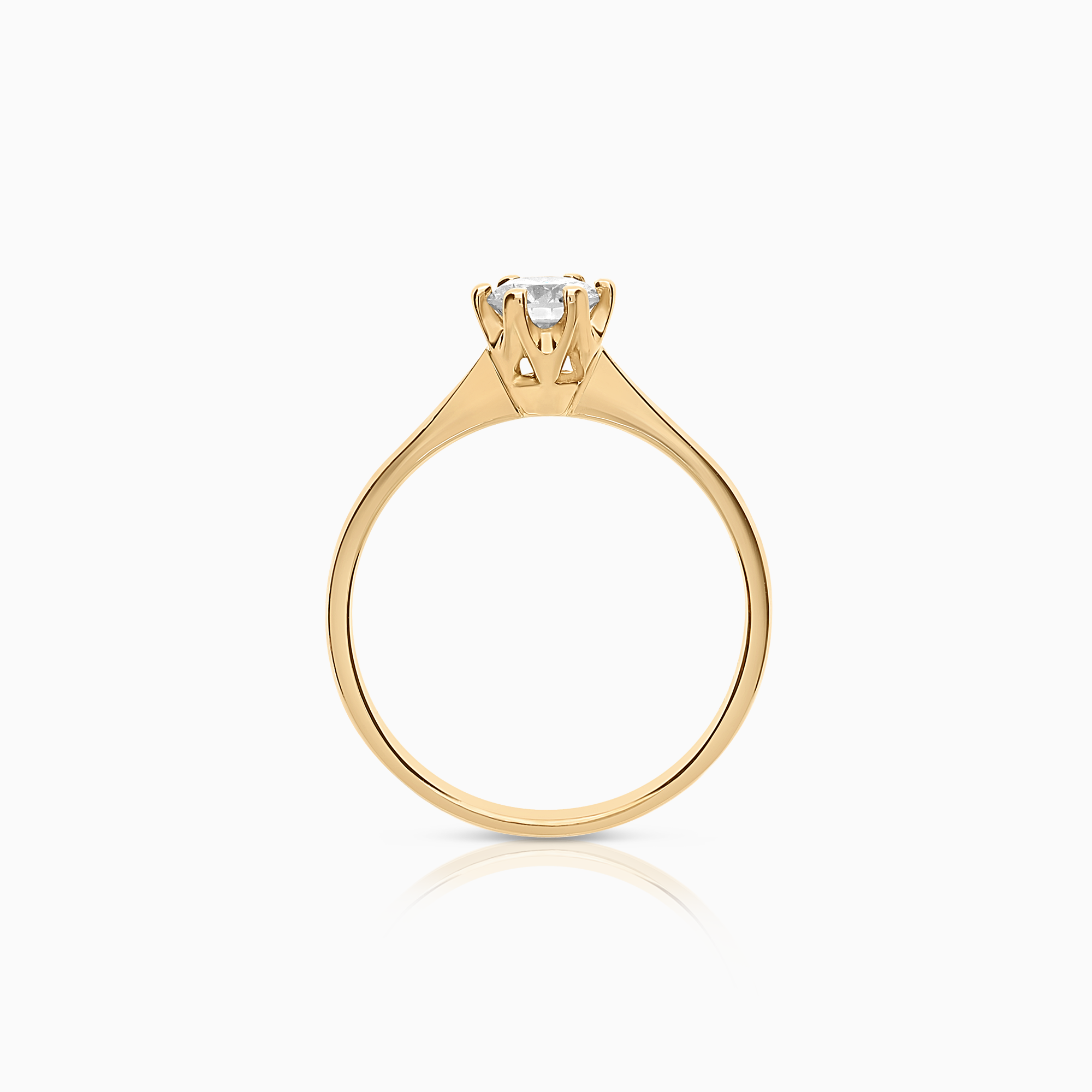 Solitaire ring 0.40ct 18K gold