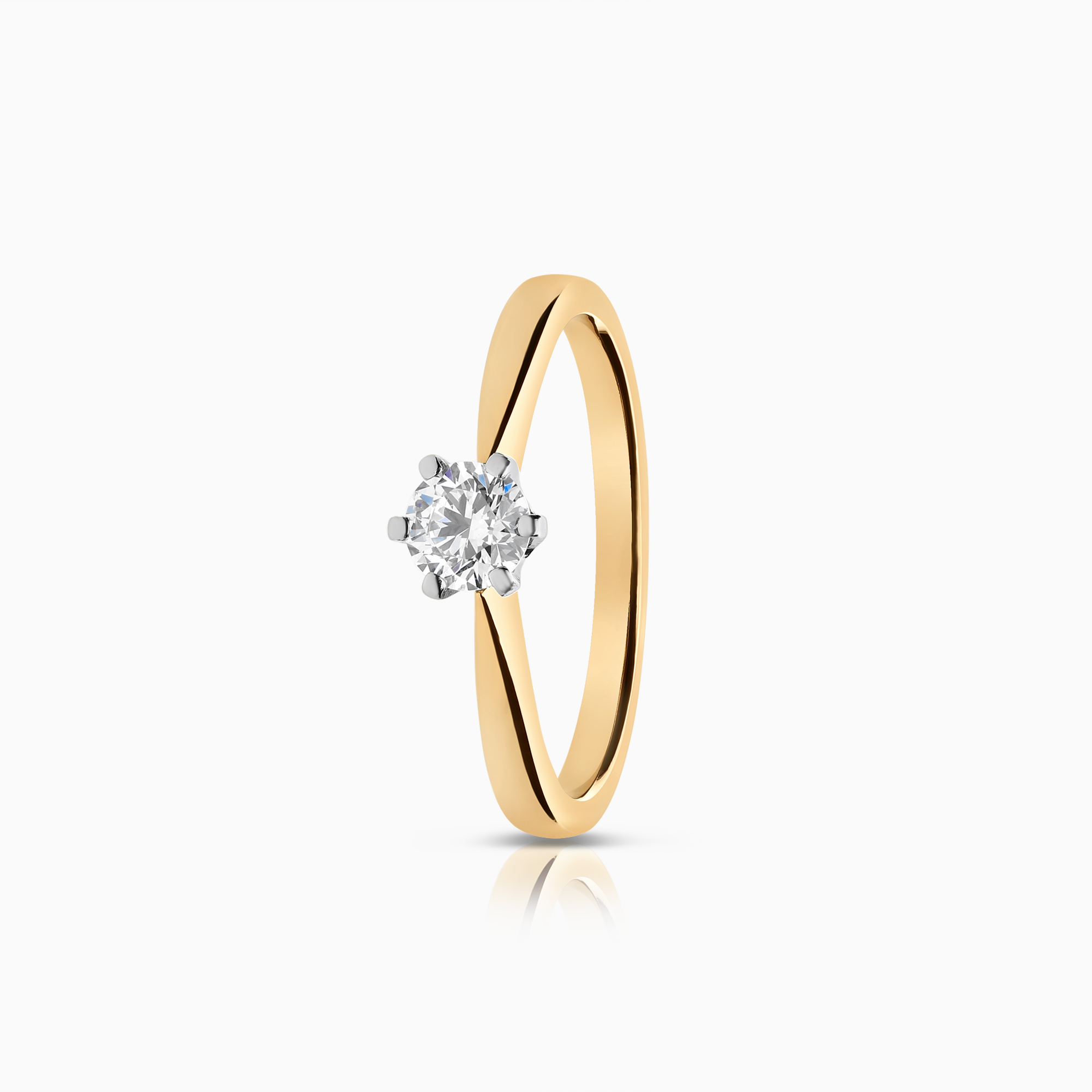 Solitärring 0,30ct 18K guld/vitguld