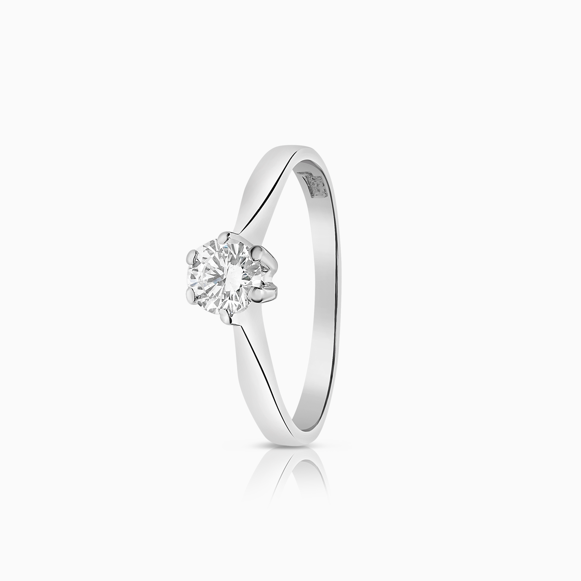Solitärring 0,32ct 18K vitguld