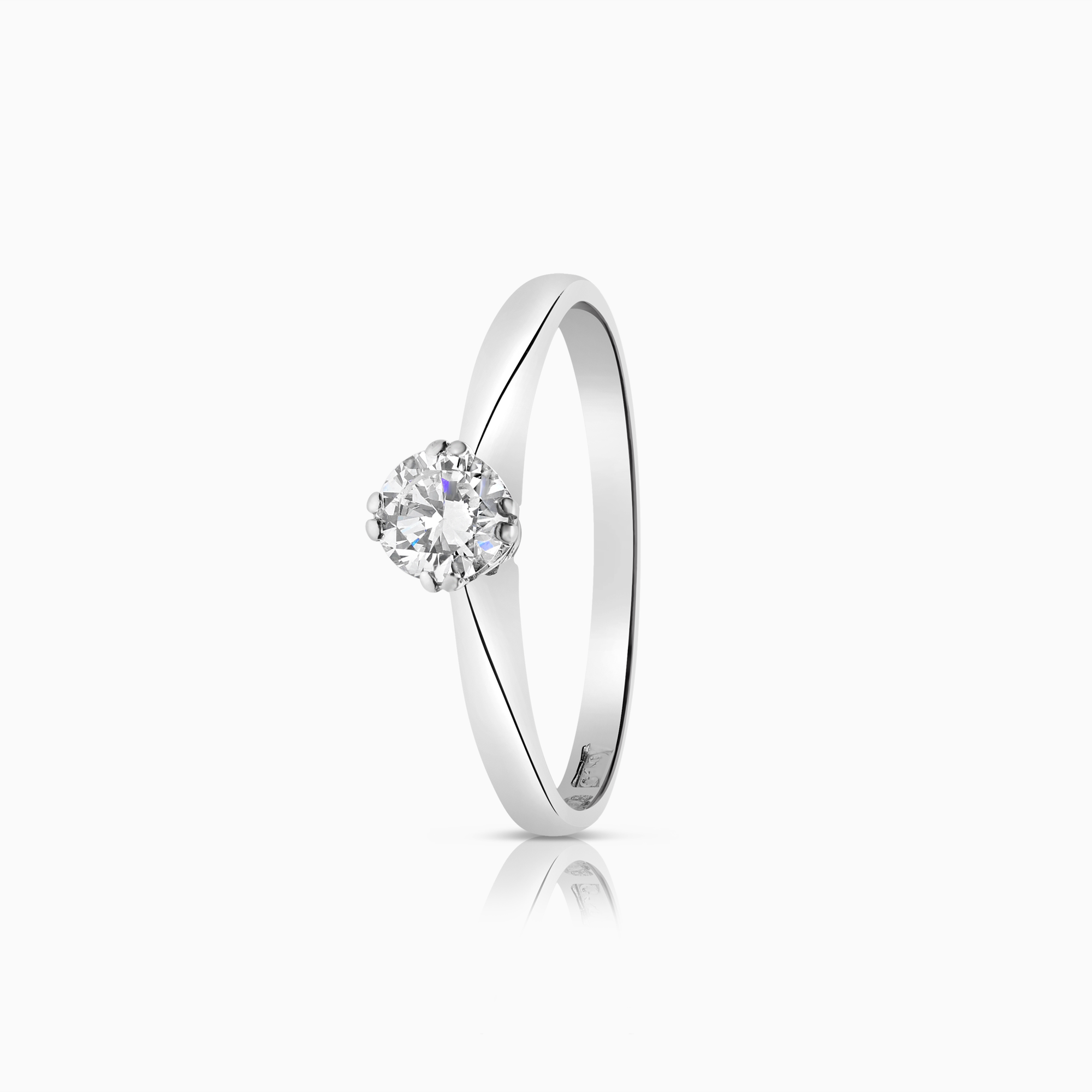 Solitärring 0,36ct 18K vitguld