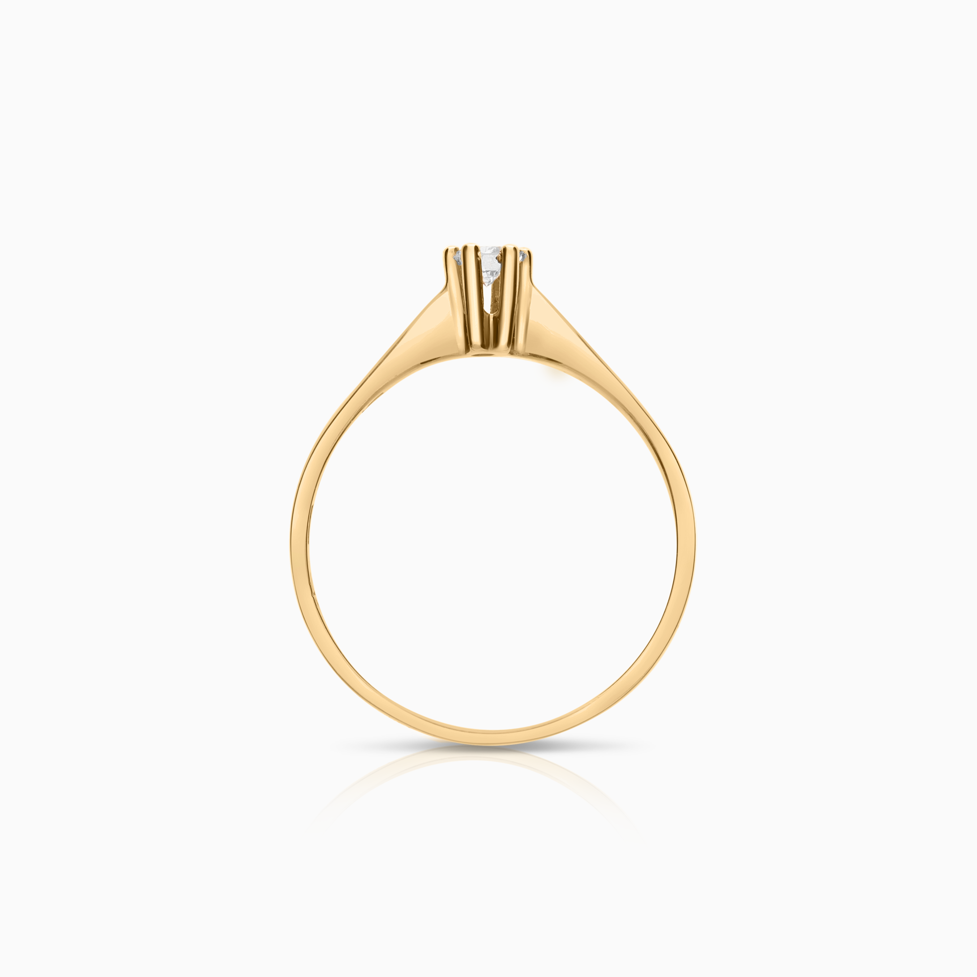 Solitärring 0,13ct 18K guld