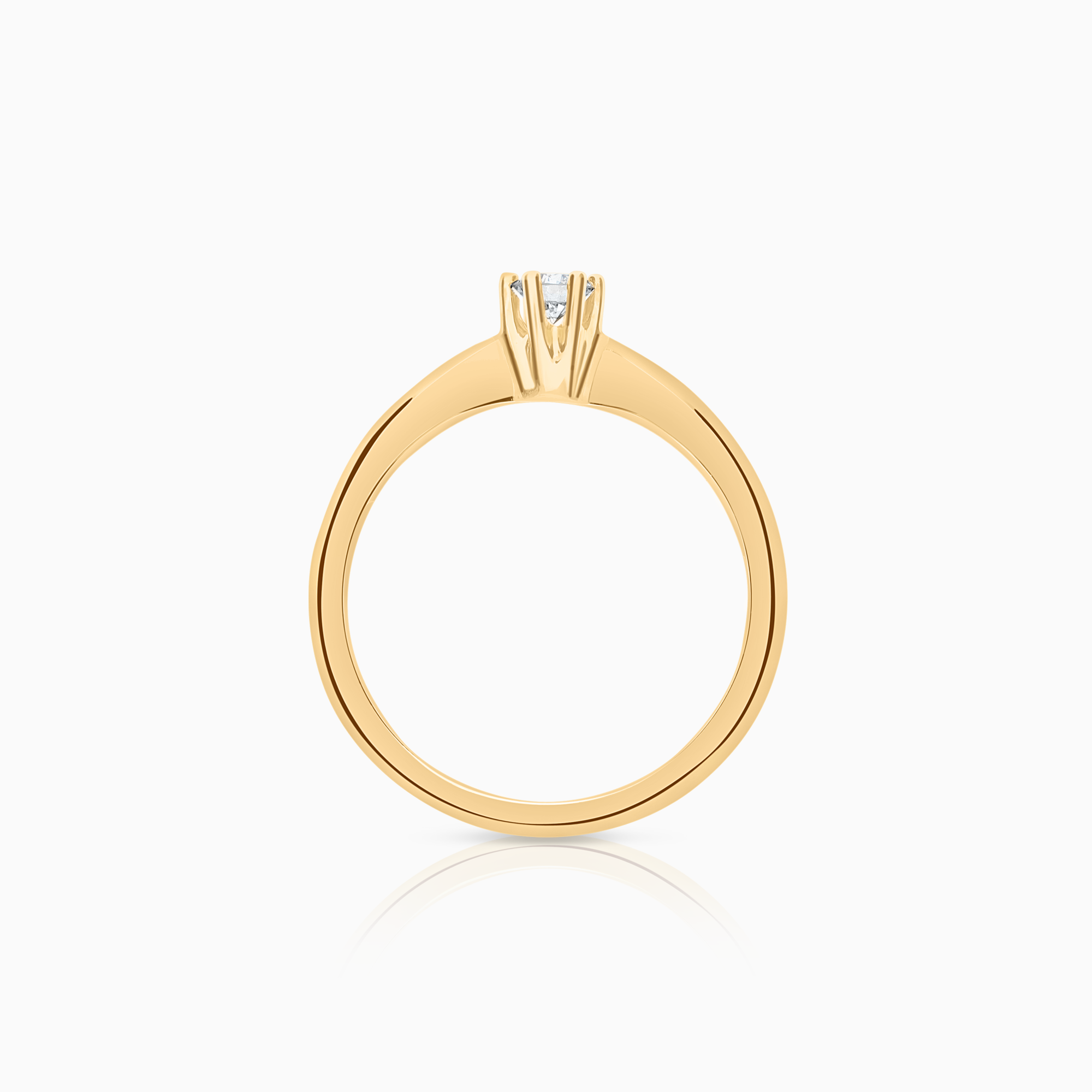 Solitärring 0,18ct 18K guld