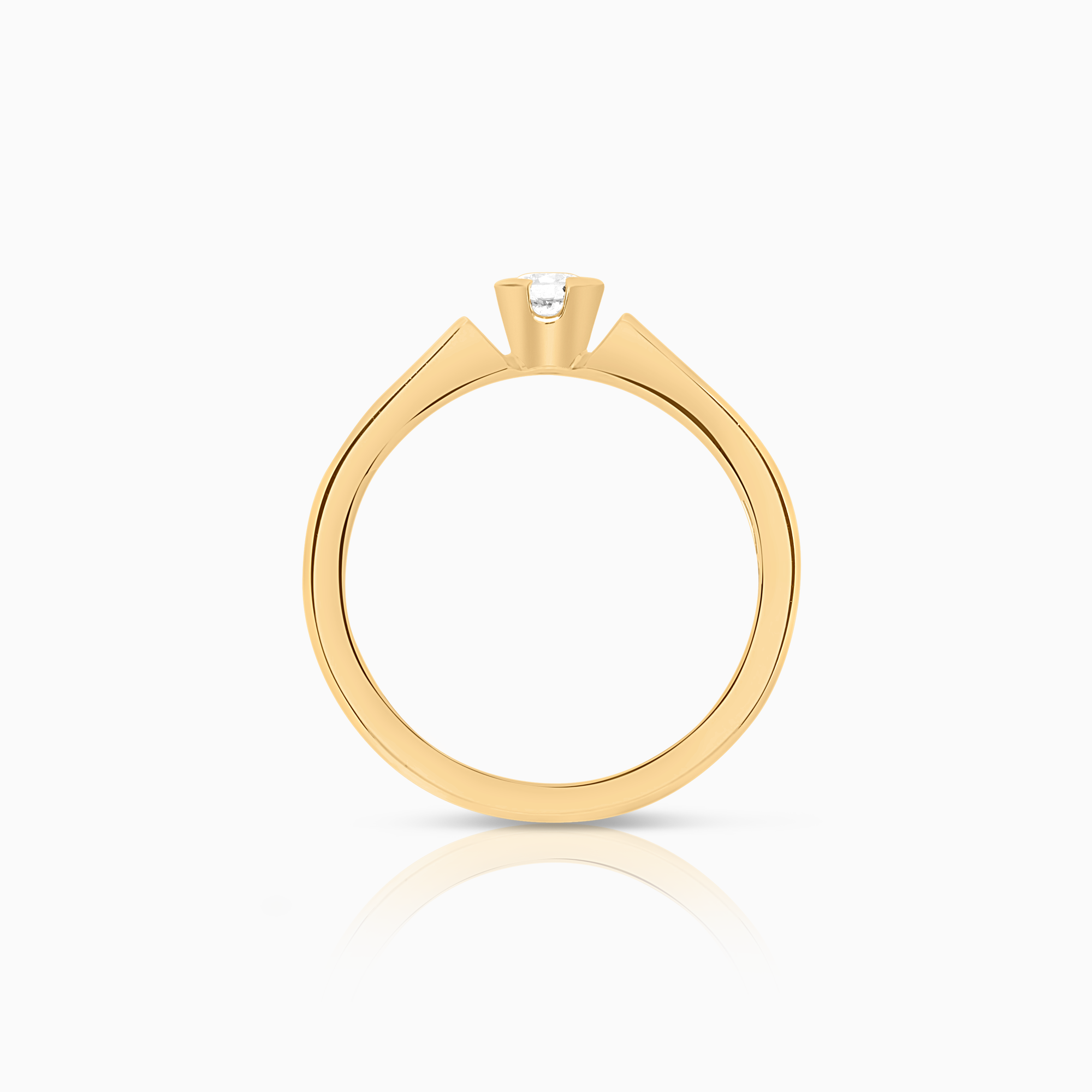 Solitärring 0,11ct 18K guld