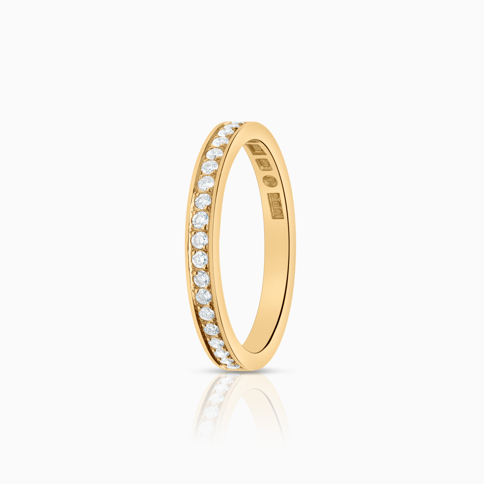 Alliansring 0,19ct 18K guld