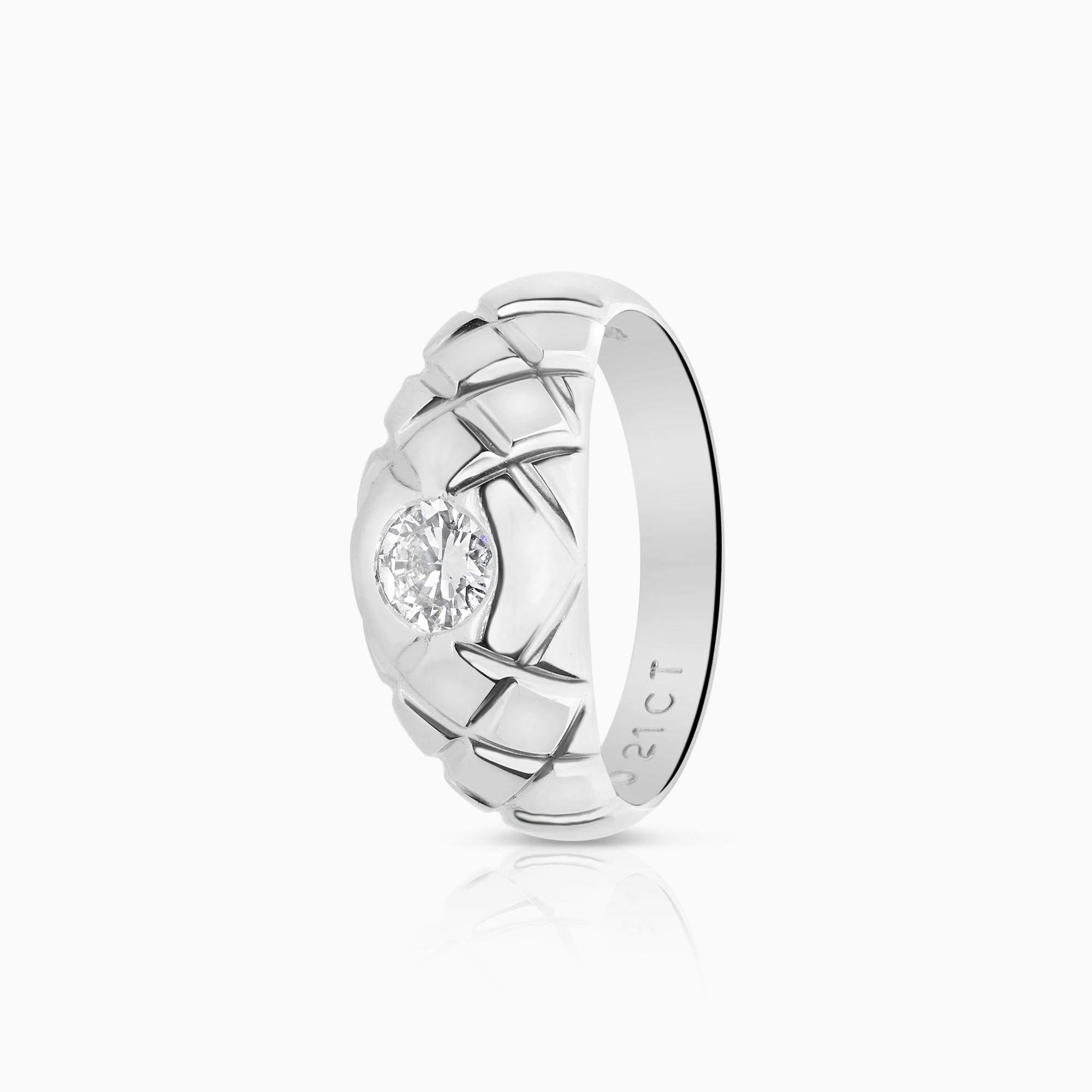 Diamantring 0,21ct 18K vitguld