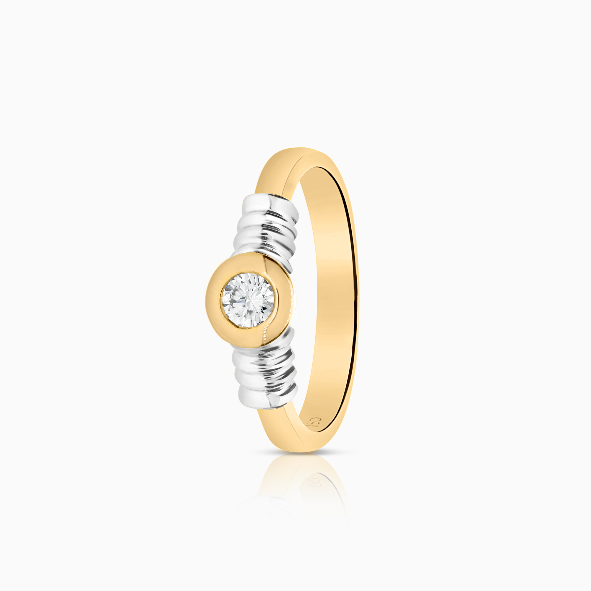 Diamantring 0,21ct 18K guld/vitguld