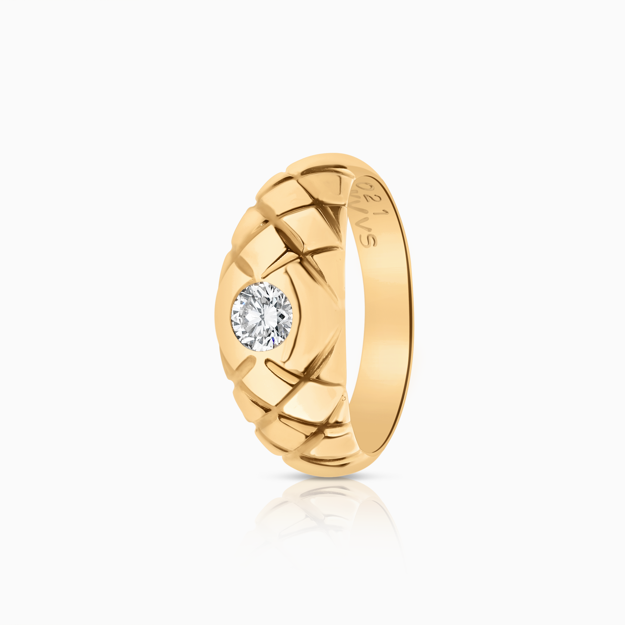 Diamantring 0,21ct 18K guld