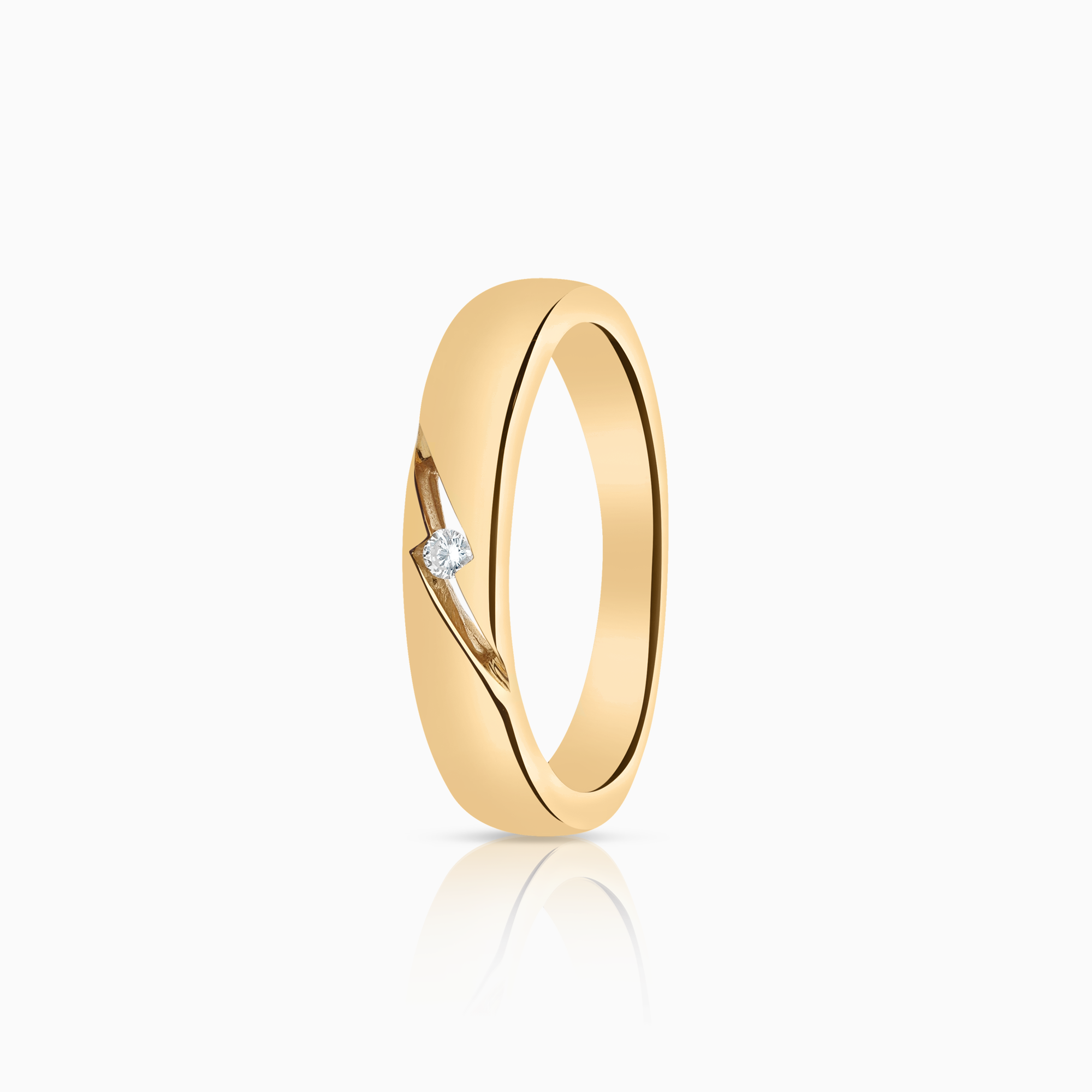 Diamantring 0,02ct 18K guld