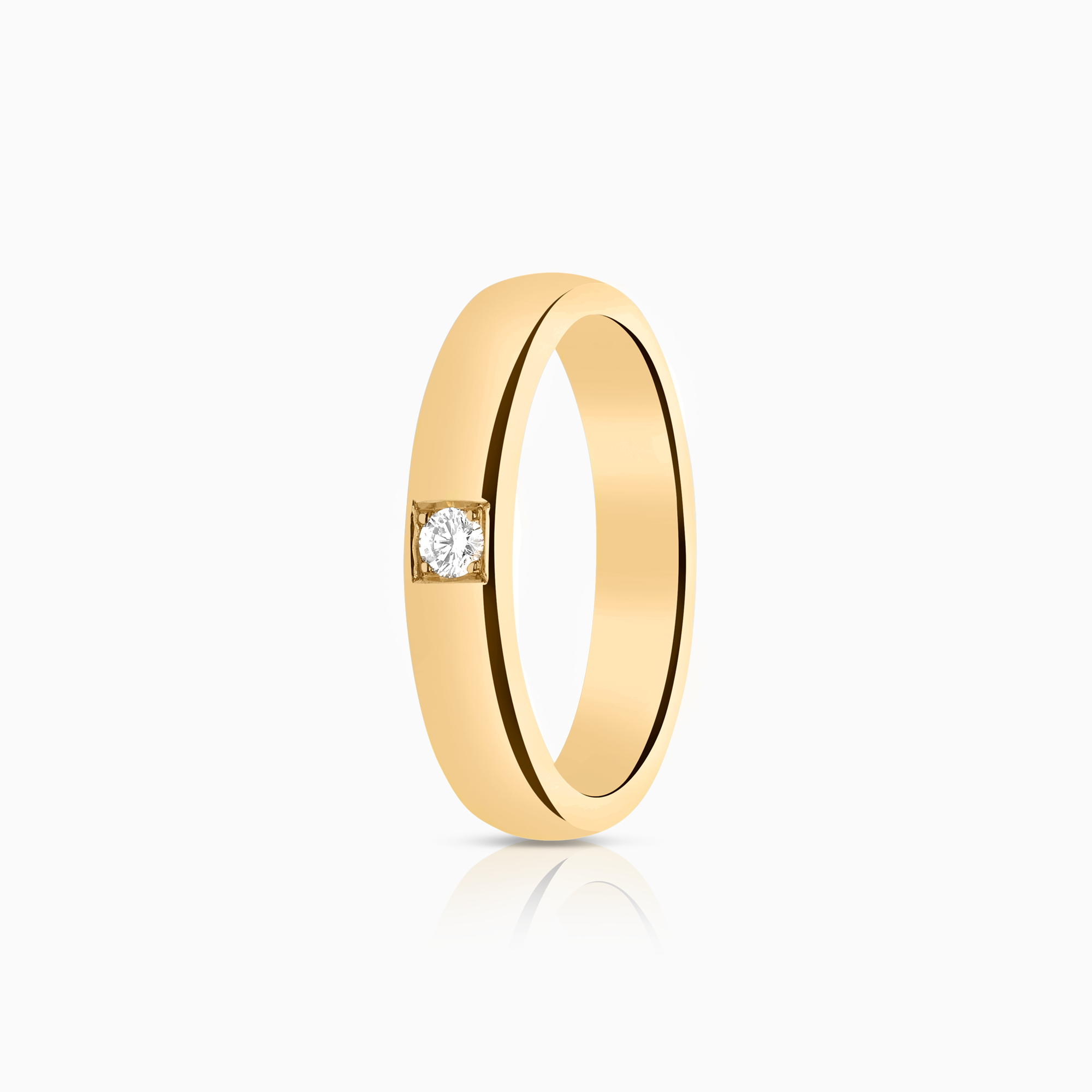 Diamond ring 0.04ct 18K gold