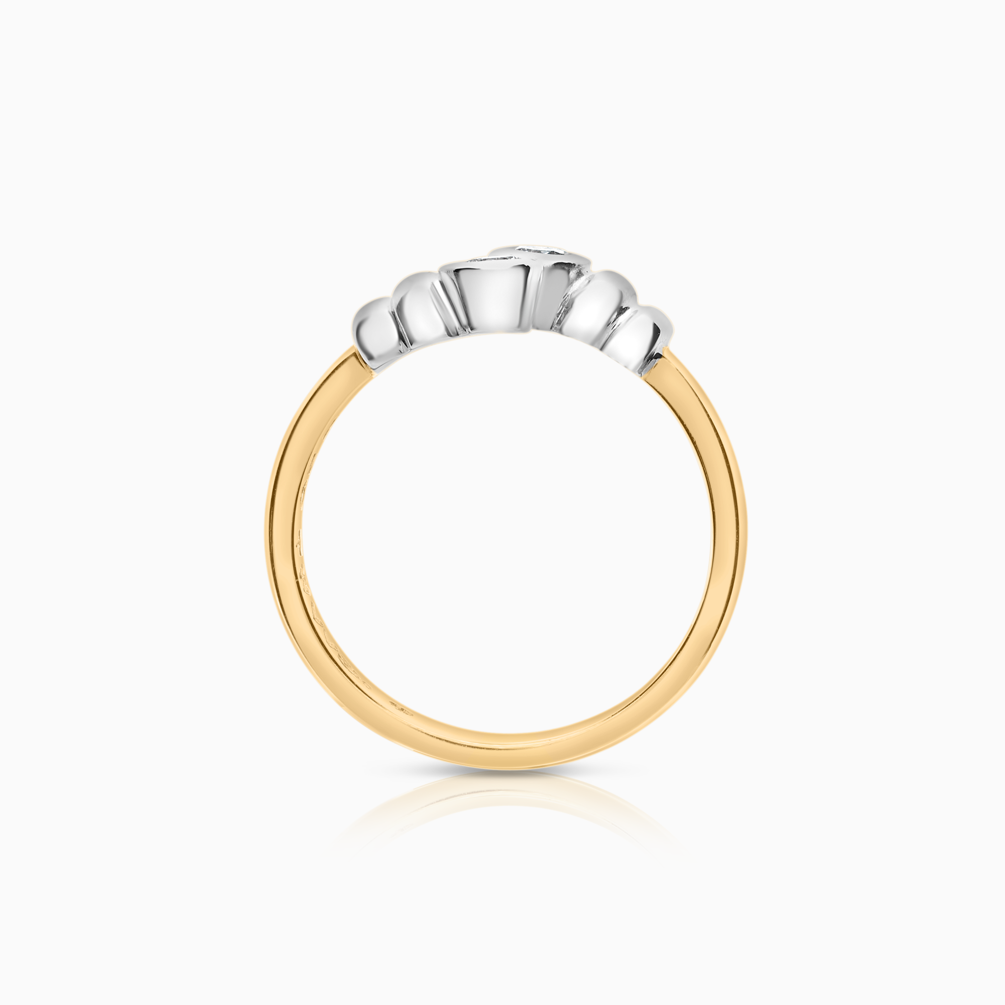 Diamantring 0,20ct 18K vit/gulguld