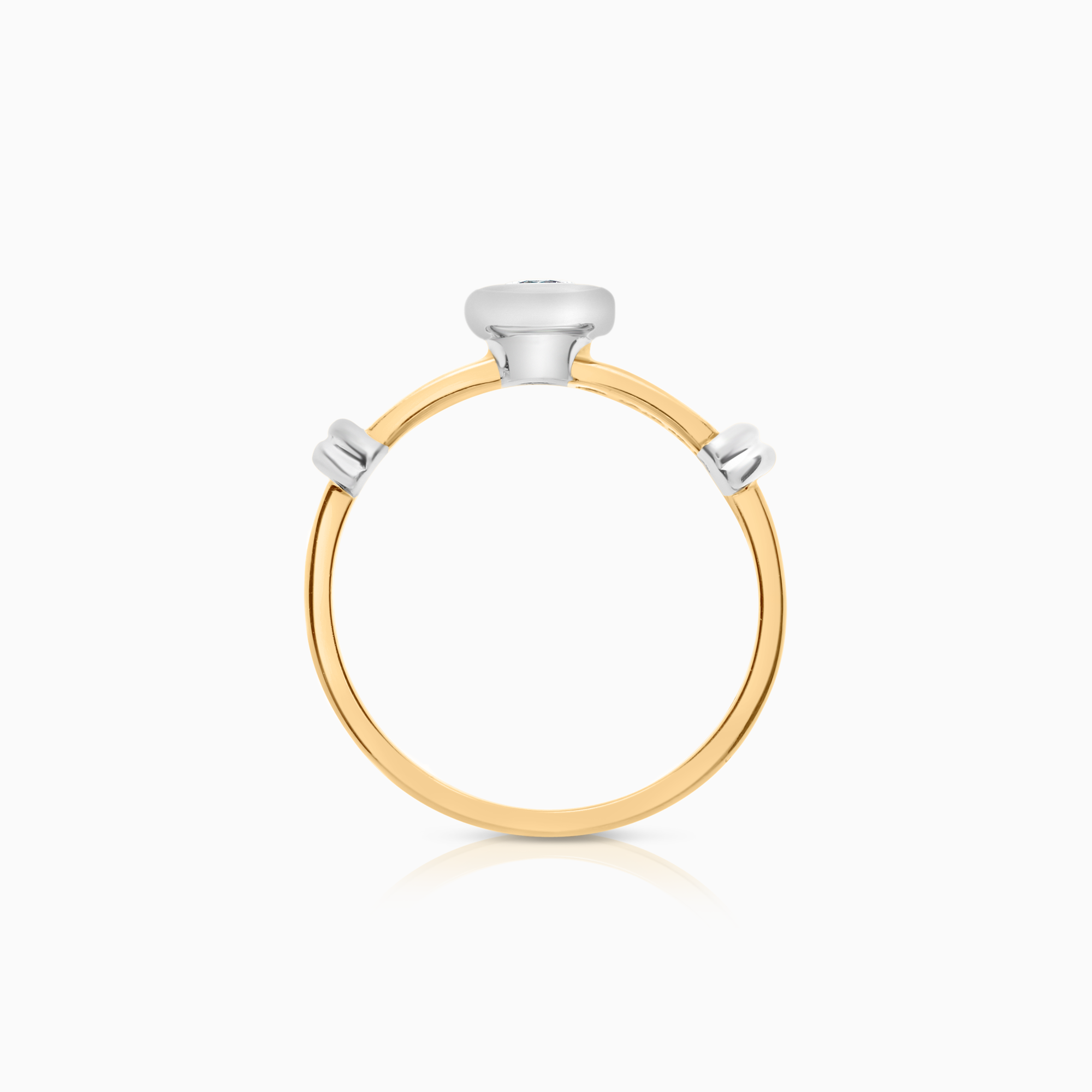 Diamantring 0,22ct 18K vit/gulguld
