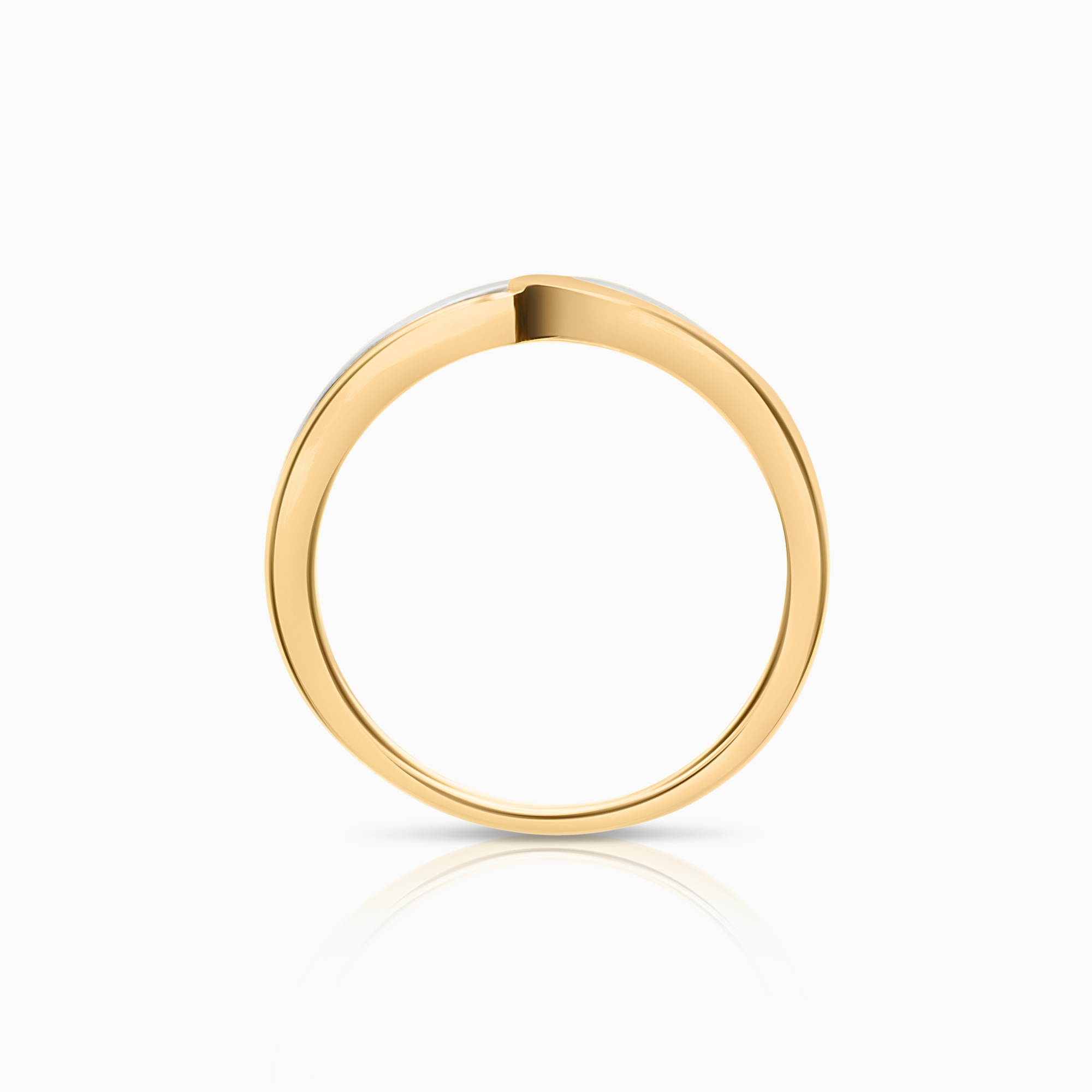 Diamantring 0,02ct 18K vit/gulguld