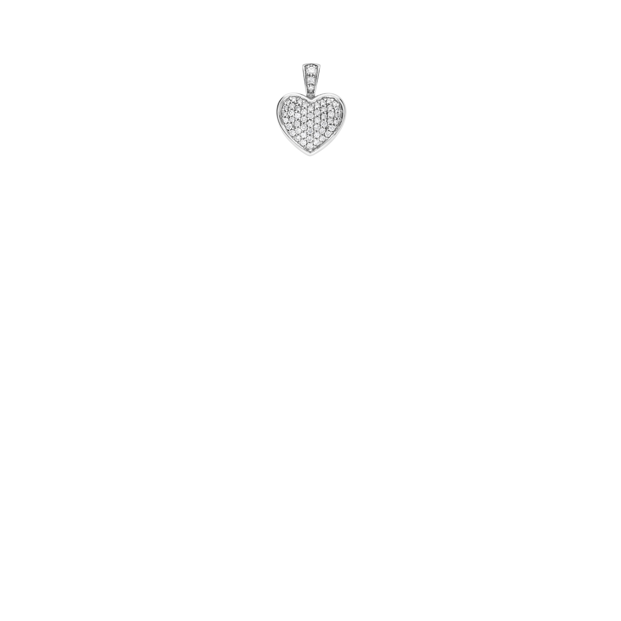 Diamond pendant 0.35ct 18K white gold