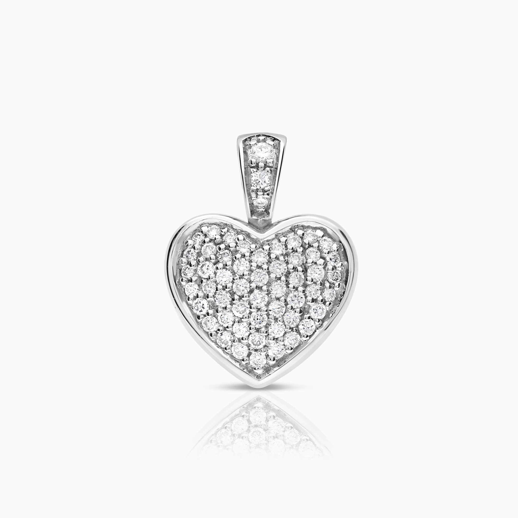 Diamond pendant 0.35ct 18K white gold