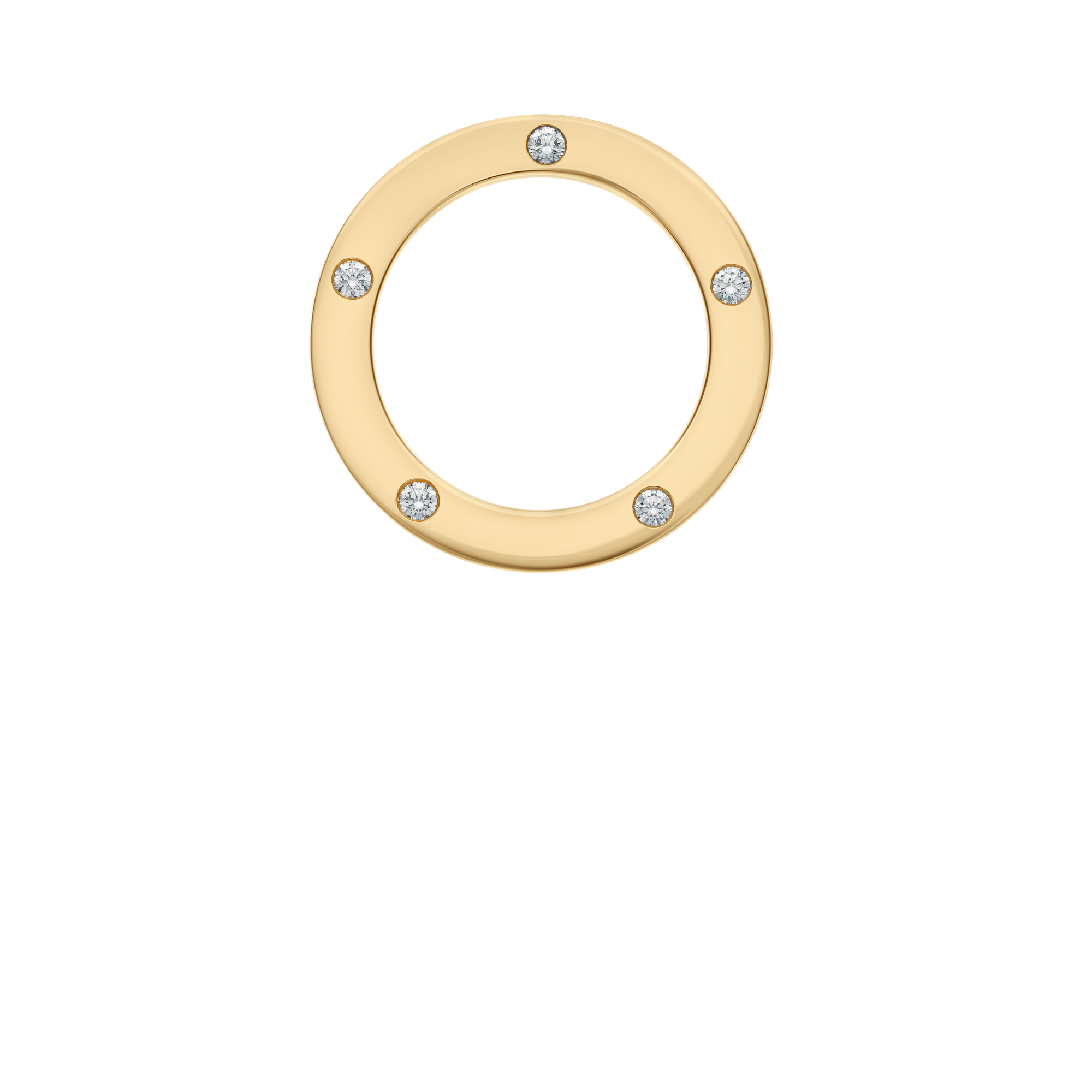 Diamond pendant 0.15ct 18K gold