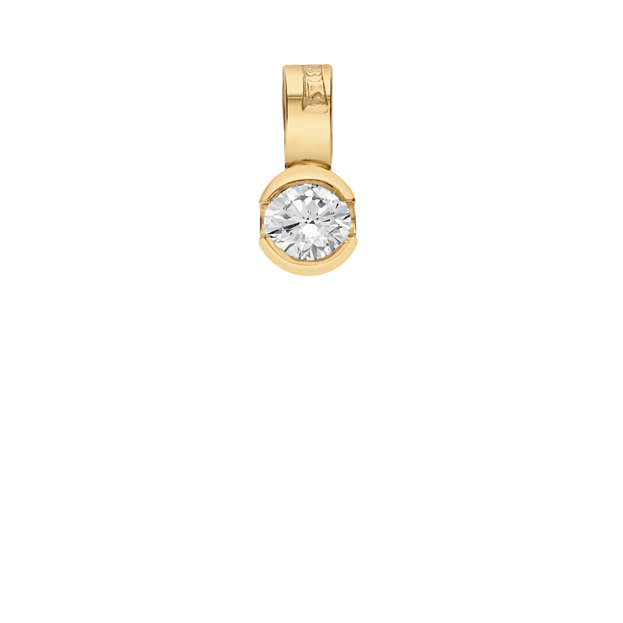 Solitärhänge 0,13ct 18K guld
