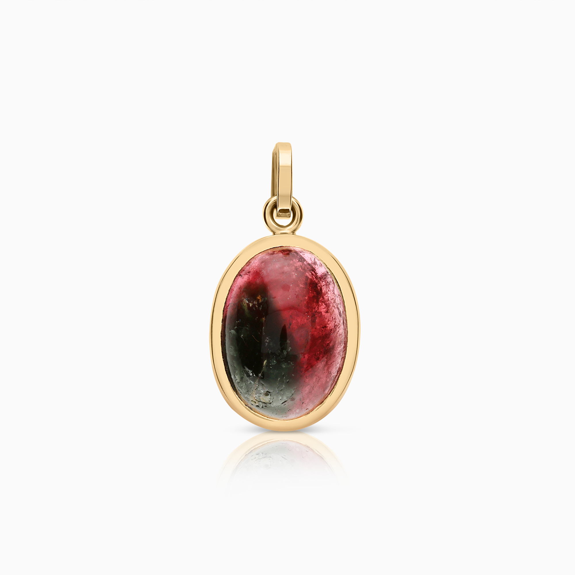 Pendant with tourmaline 2.60g 18K gold